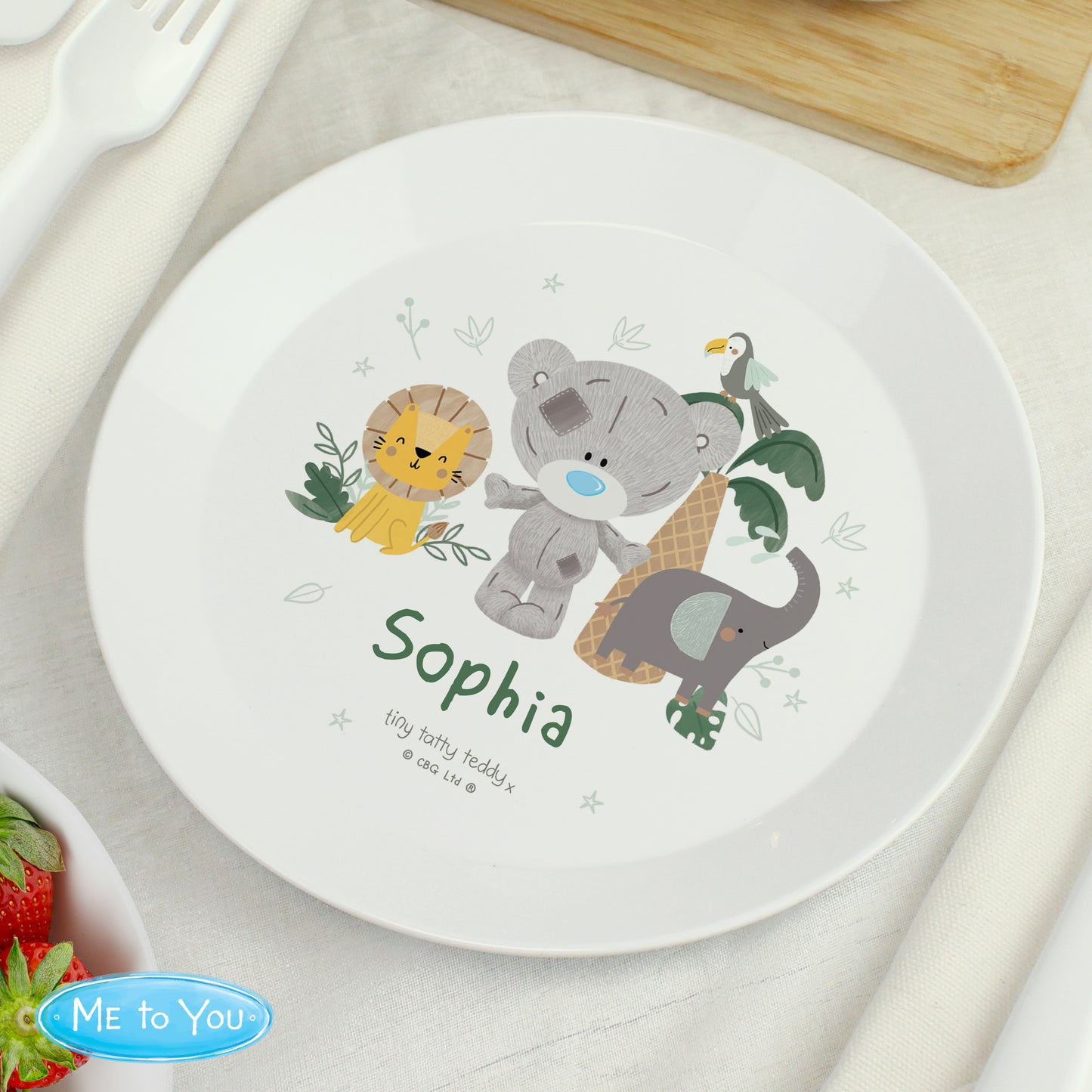 Tiny Tatty Teddy Jungle Animals Plate