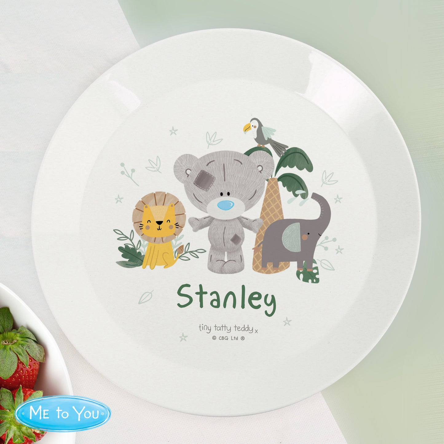 Tiny Tatty Teddy Jungle Animals Plate
