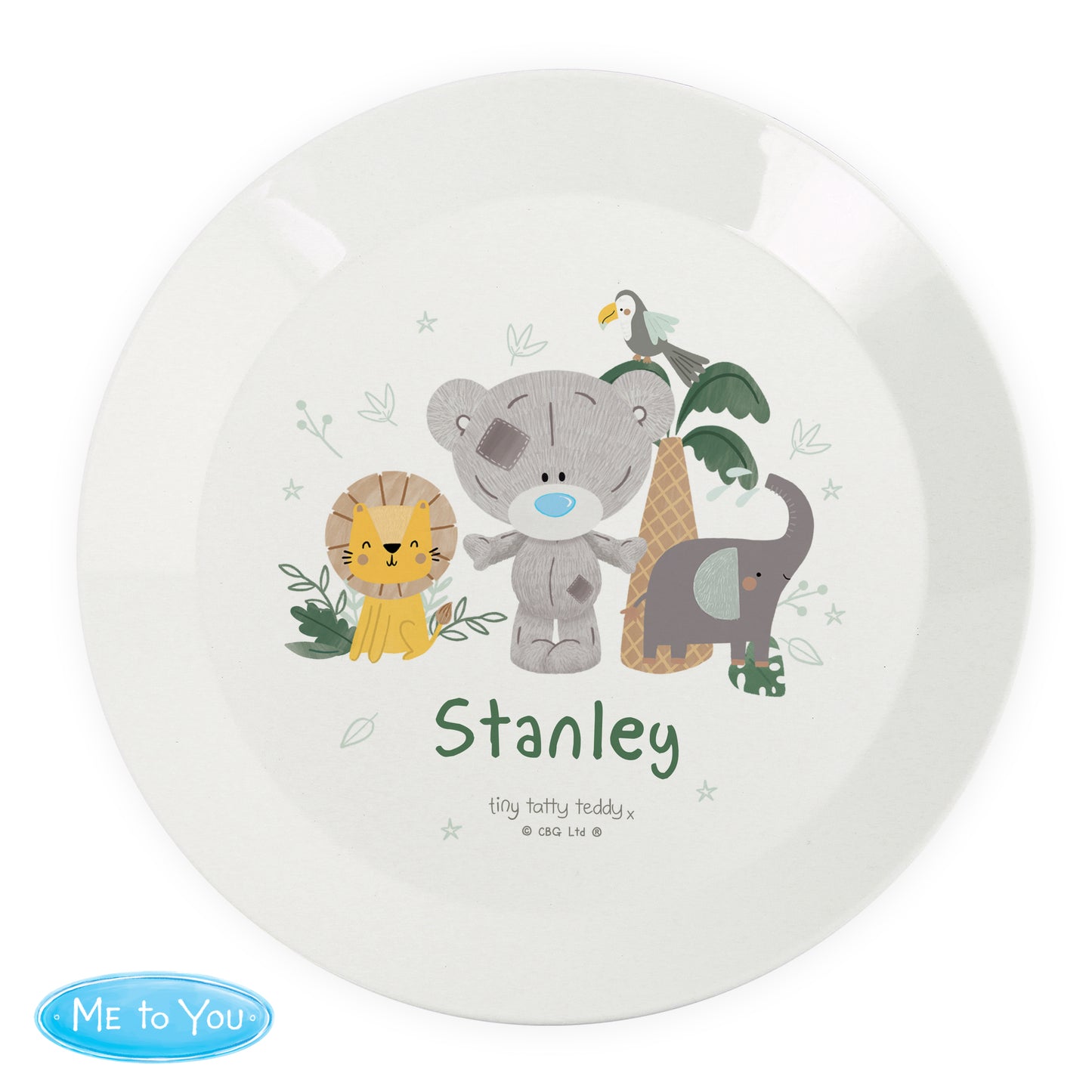 Tiny Tatty Teddy Jungle Animals Plate