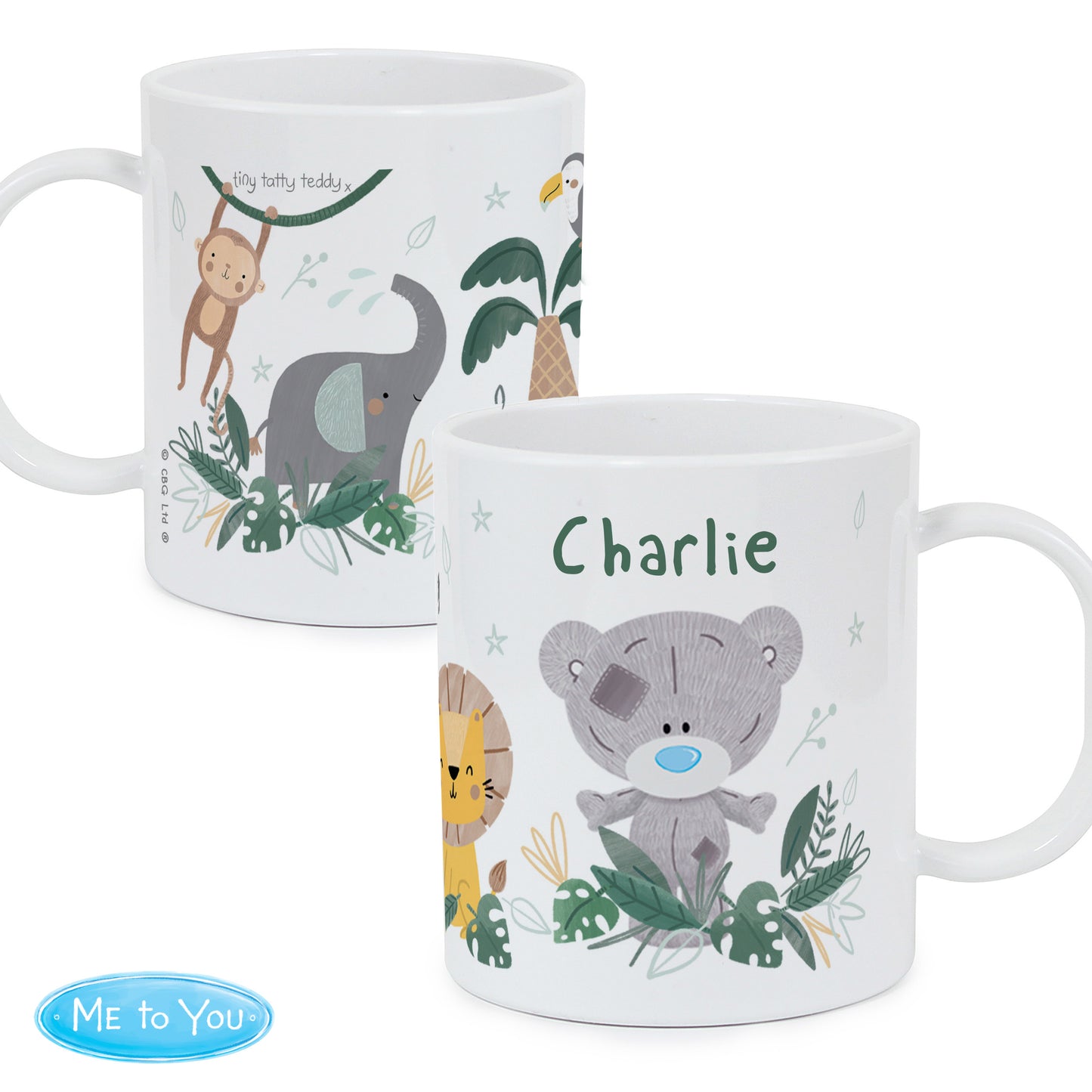 Tiny Tatty Teddy Jungle Animals Plastic Mug