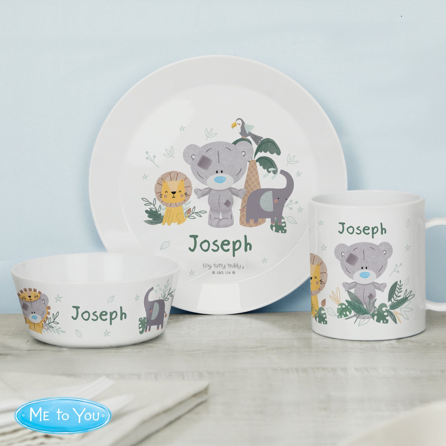 Tiny Tatty Teddy Jungle Animals Plastic Bowl