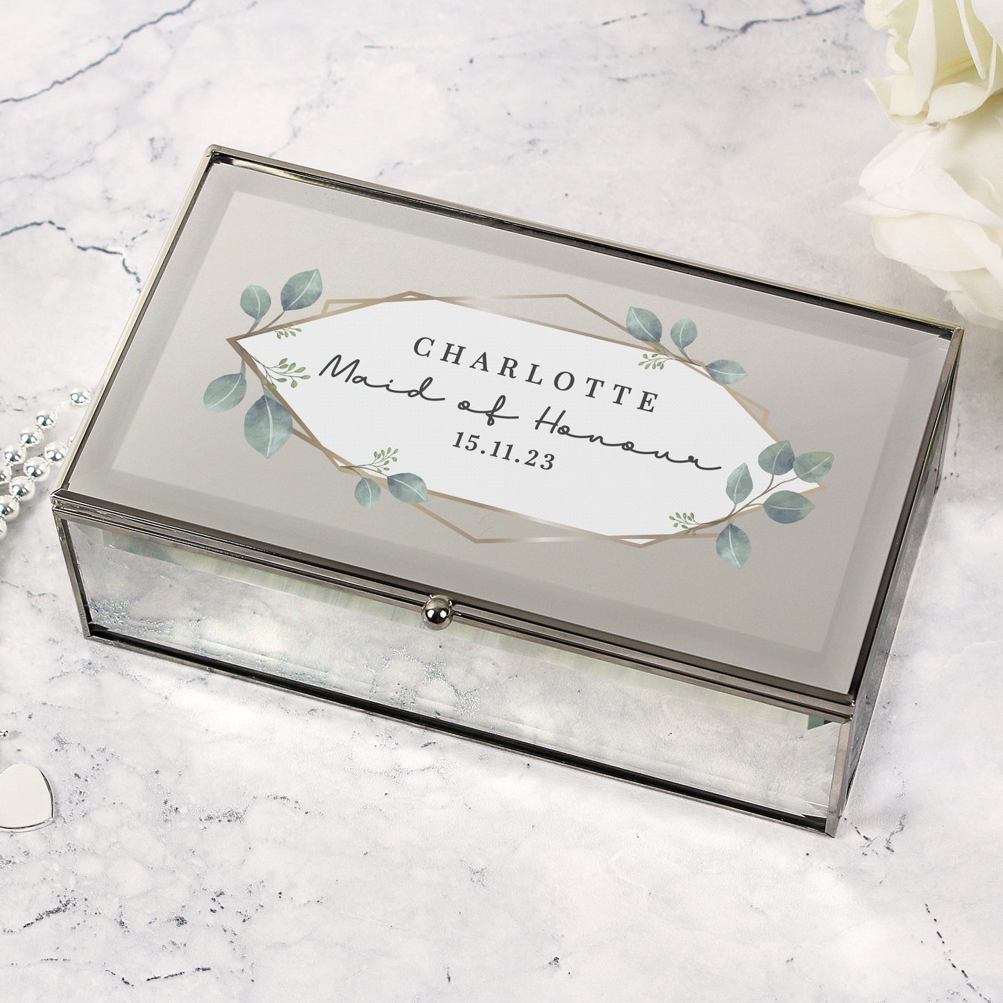 Botanical Mirrored Jewellery Box