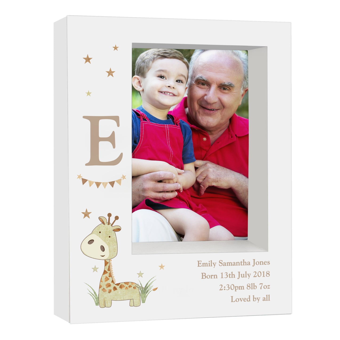 Giraffe 5x7 Box Photo Frame
