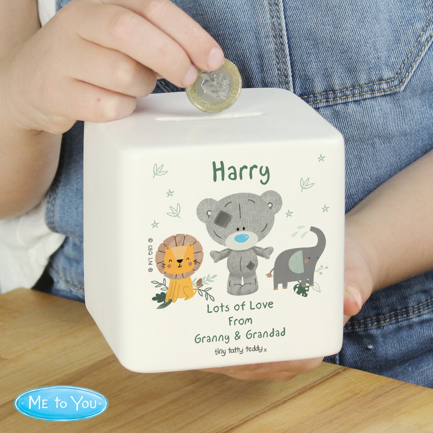 Tiny Tatty Teddy Jungle Animals Money Box