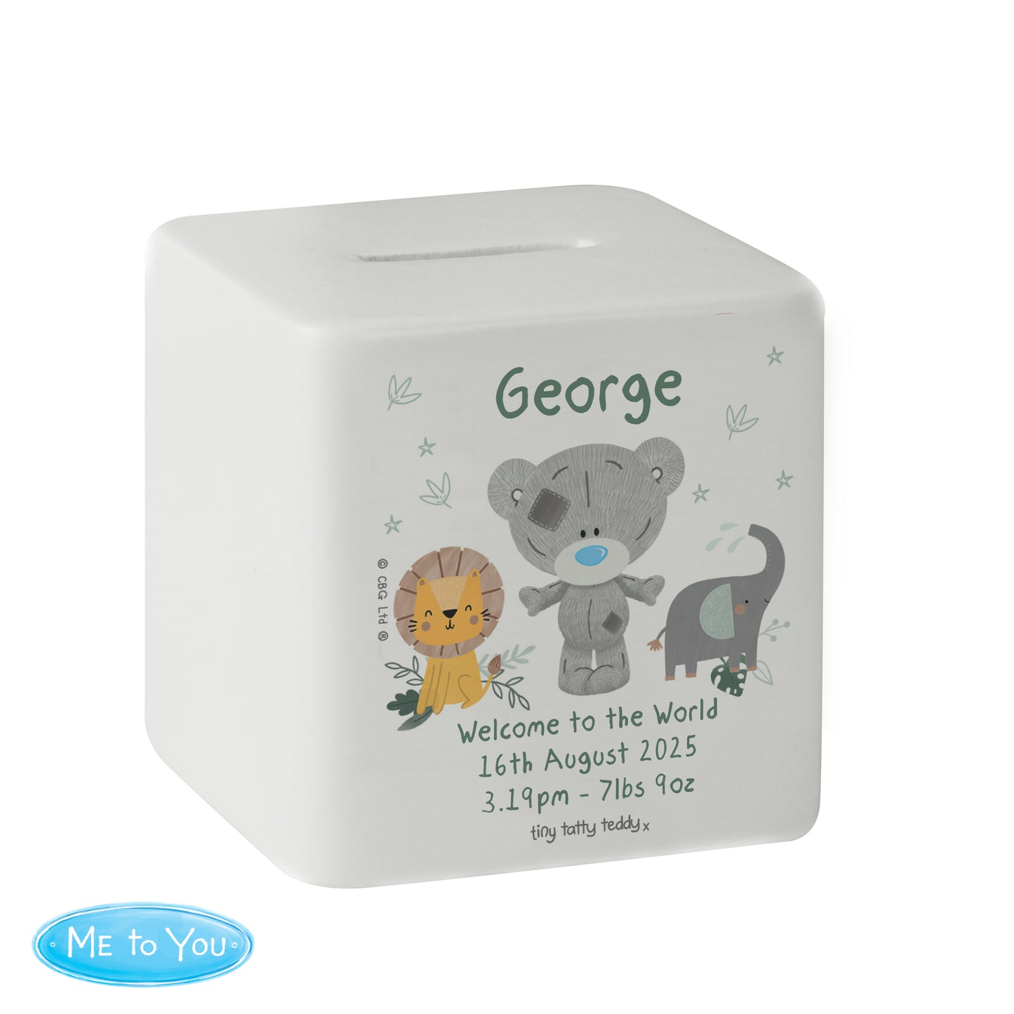 Tiny Tatty Teddy Jungle Animals Money Box