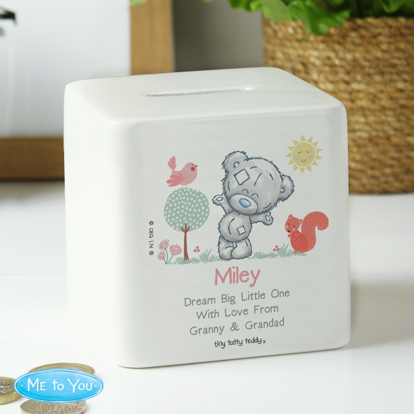 Tiny Tatty Teddy Woodland Animal Money Box