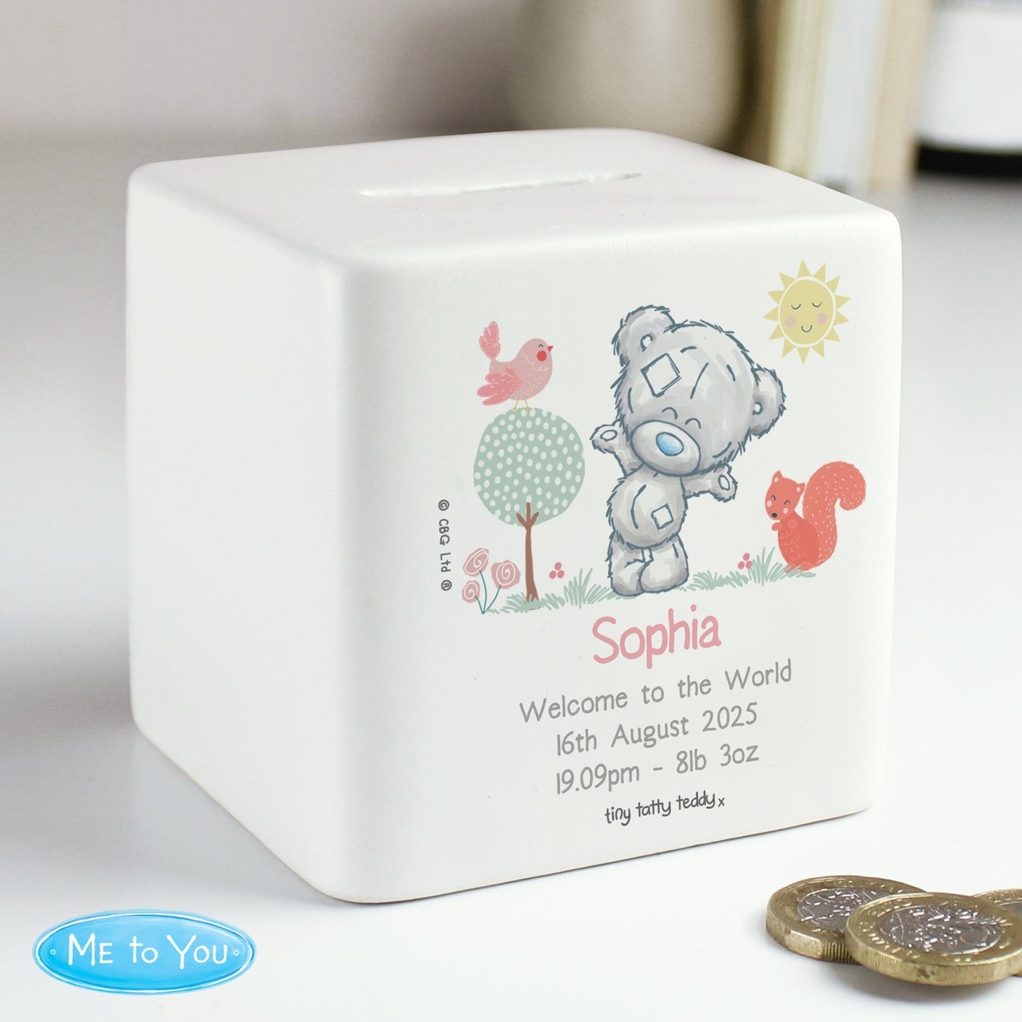 Tiny Tatty Teddy Woodland Animal Money Box
