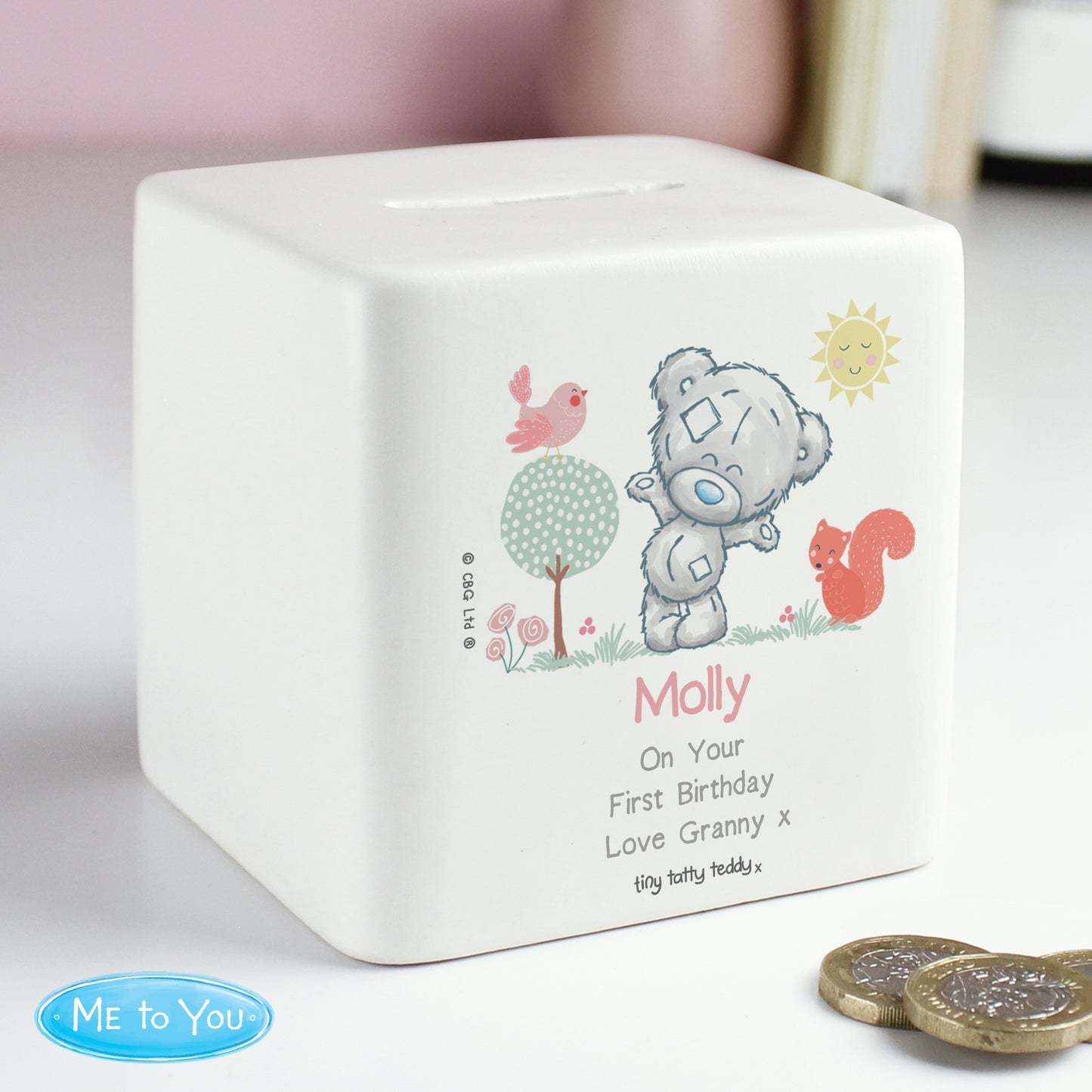 Tiny Tatty Teddy Woodland Animal Money Box