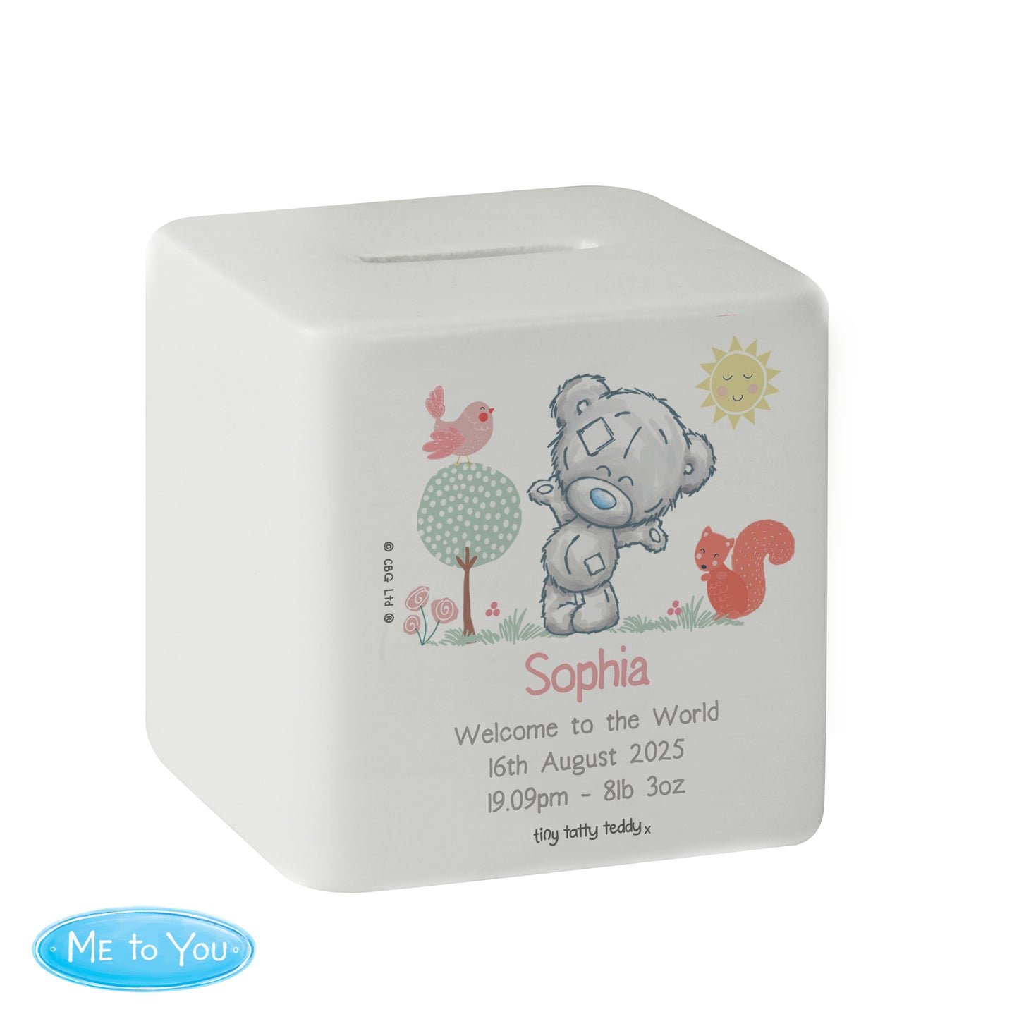 Tiny Tatty Teddy Woodland Animal Money Box
