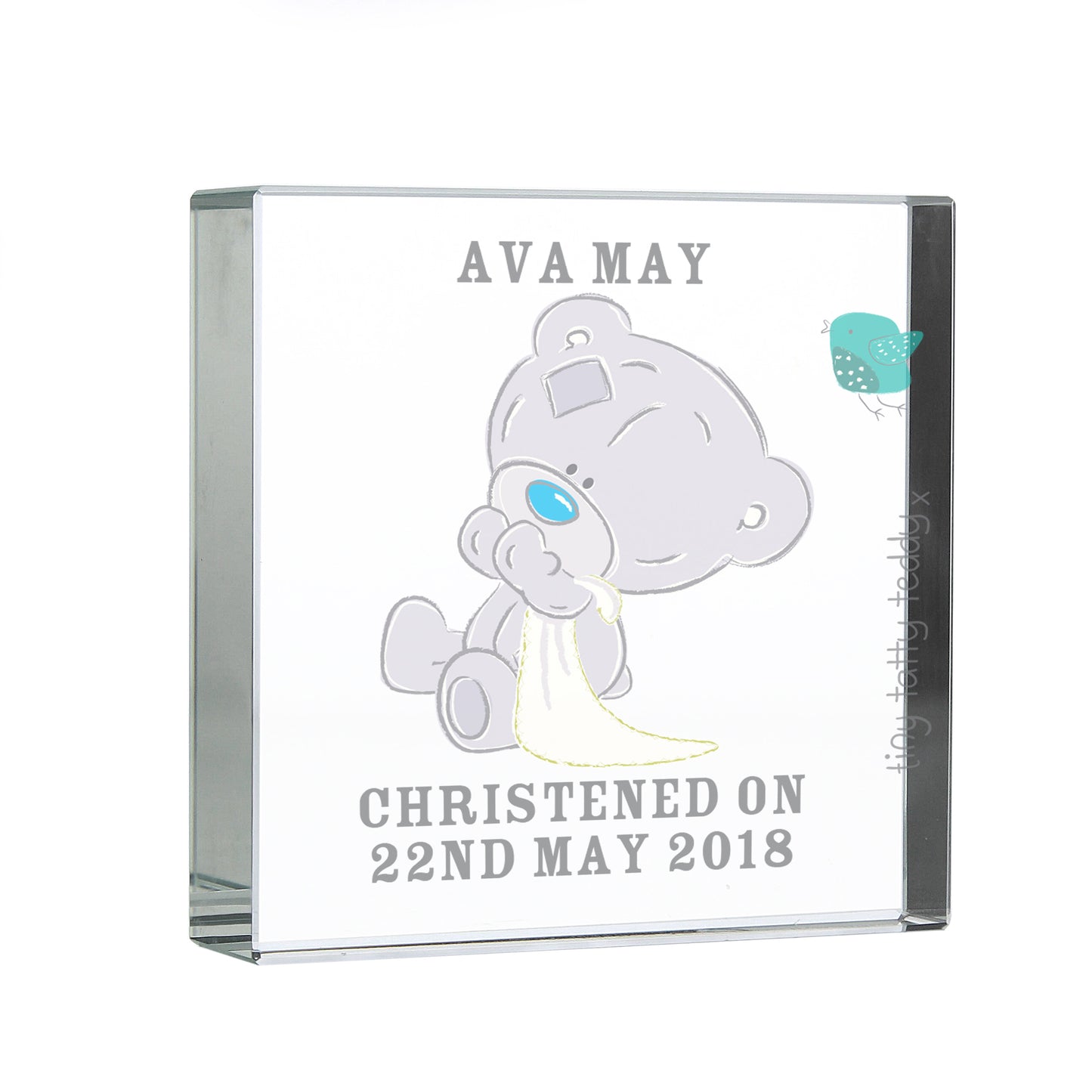 Tiny Tatty Teddy Christening Crystal Token