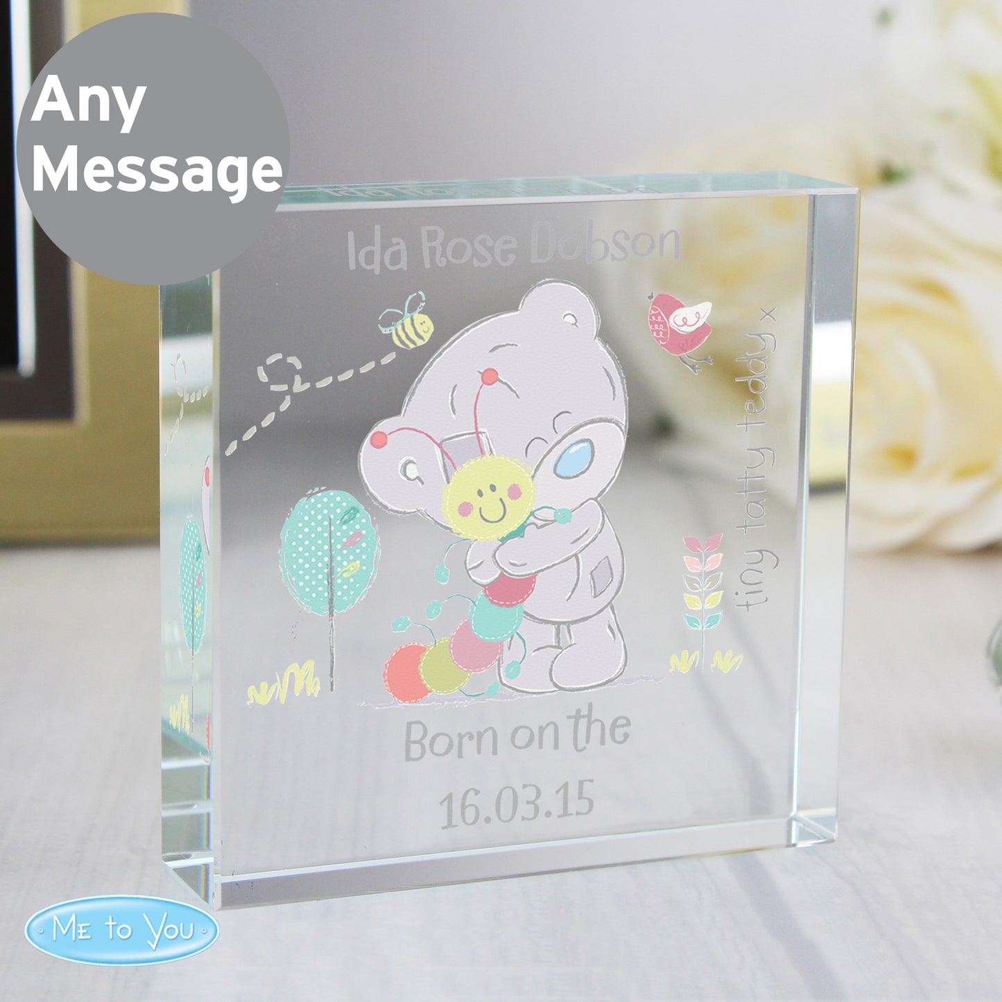 Tiny Tatty Teddy Cuddle Bug Crystal Token