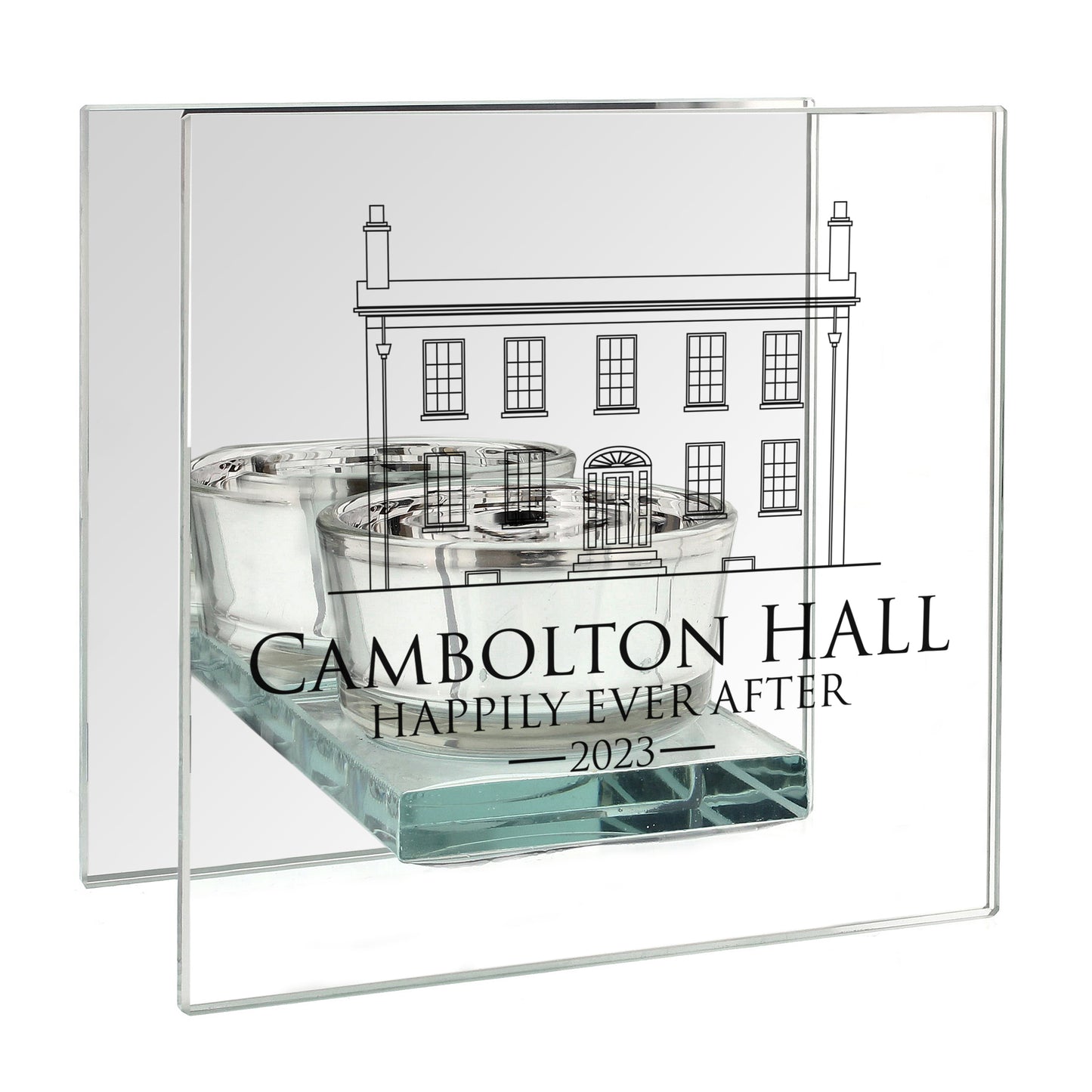 Mirrored Tealight Holder - Bespoke Wedding Gifts
