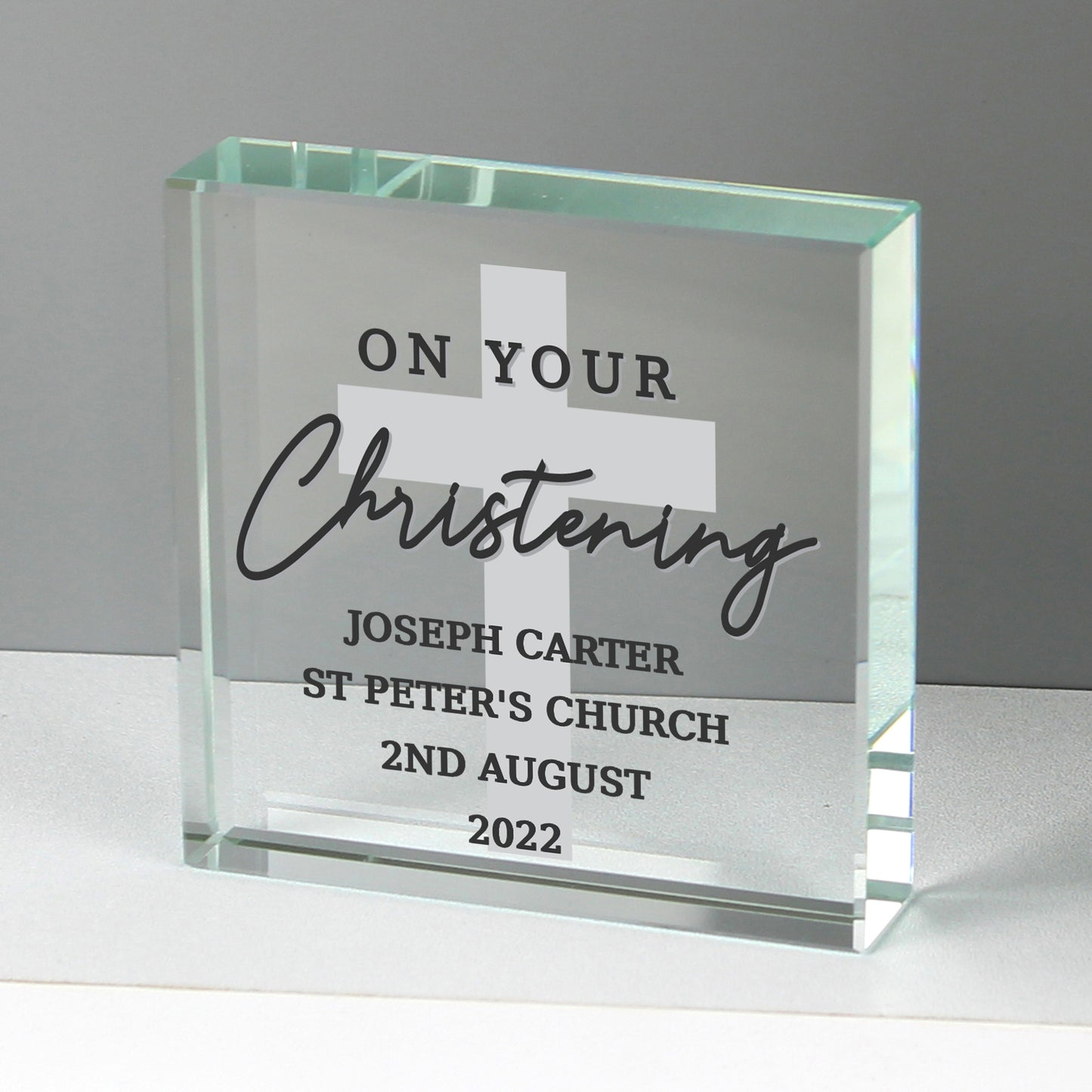 On Your Christening Crystal Token