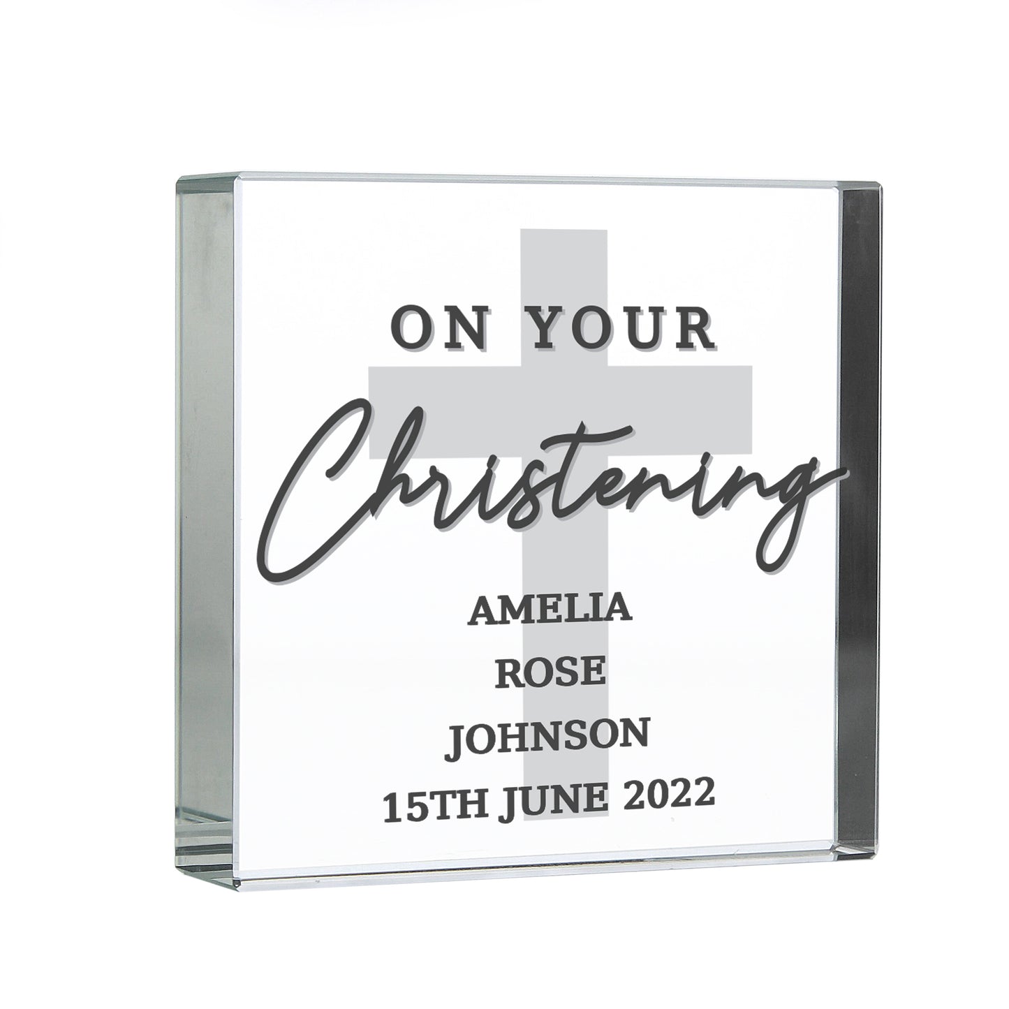 On Your Christening Crystal Token