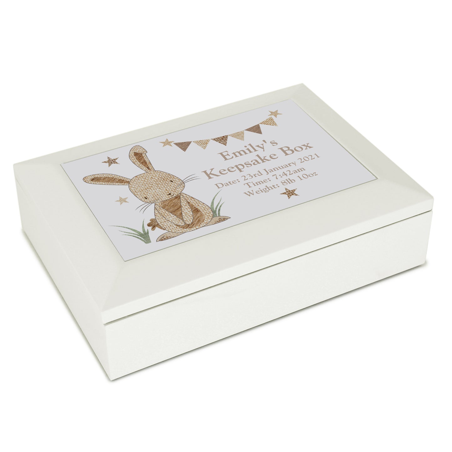 Rabbit Wooden Jewellery Box