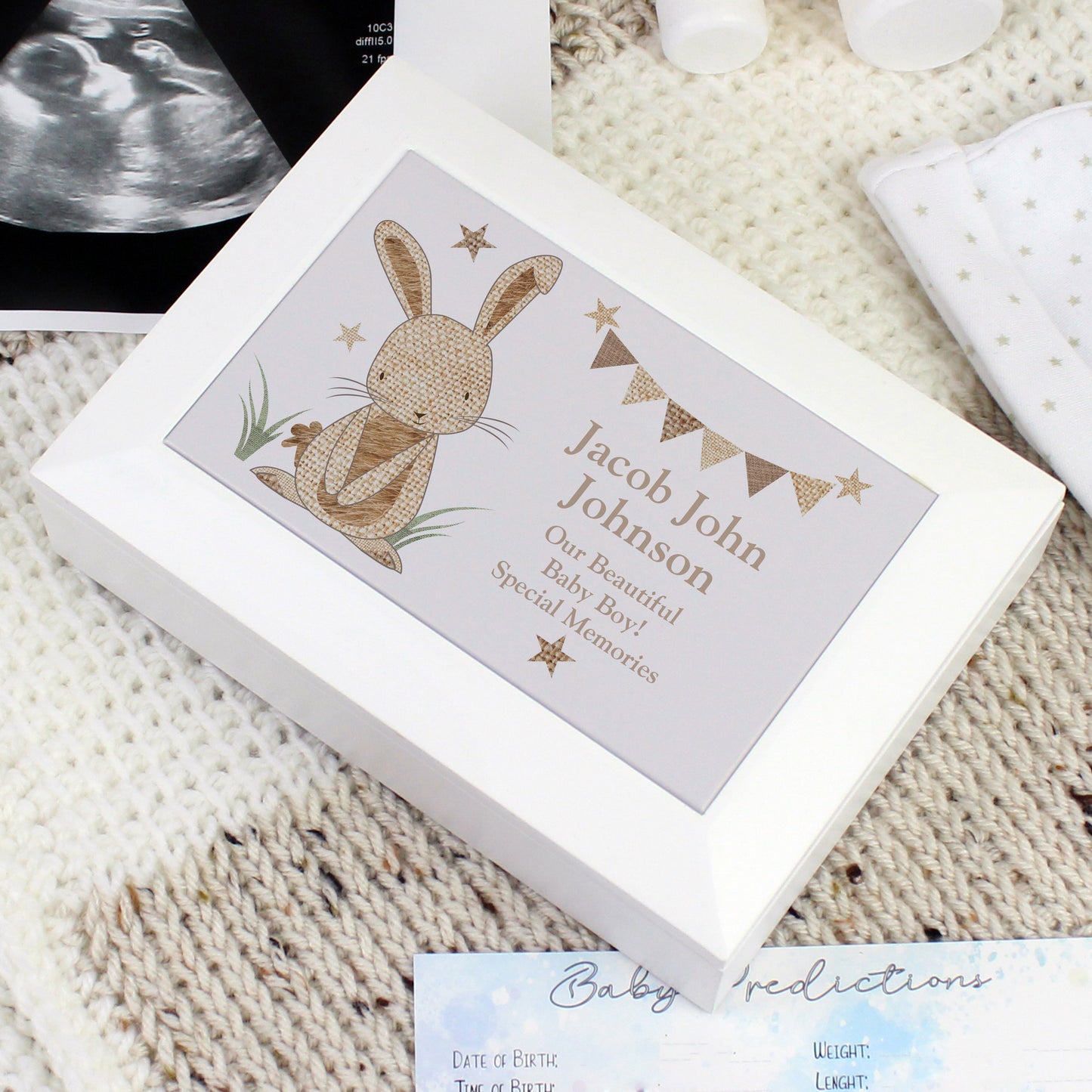 Rabbit Wooden Jewellery Box