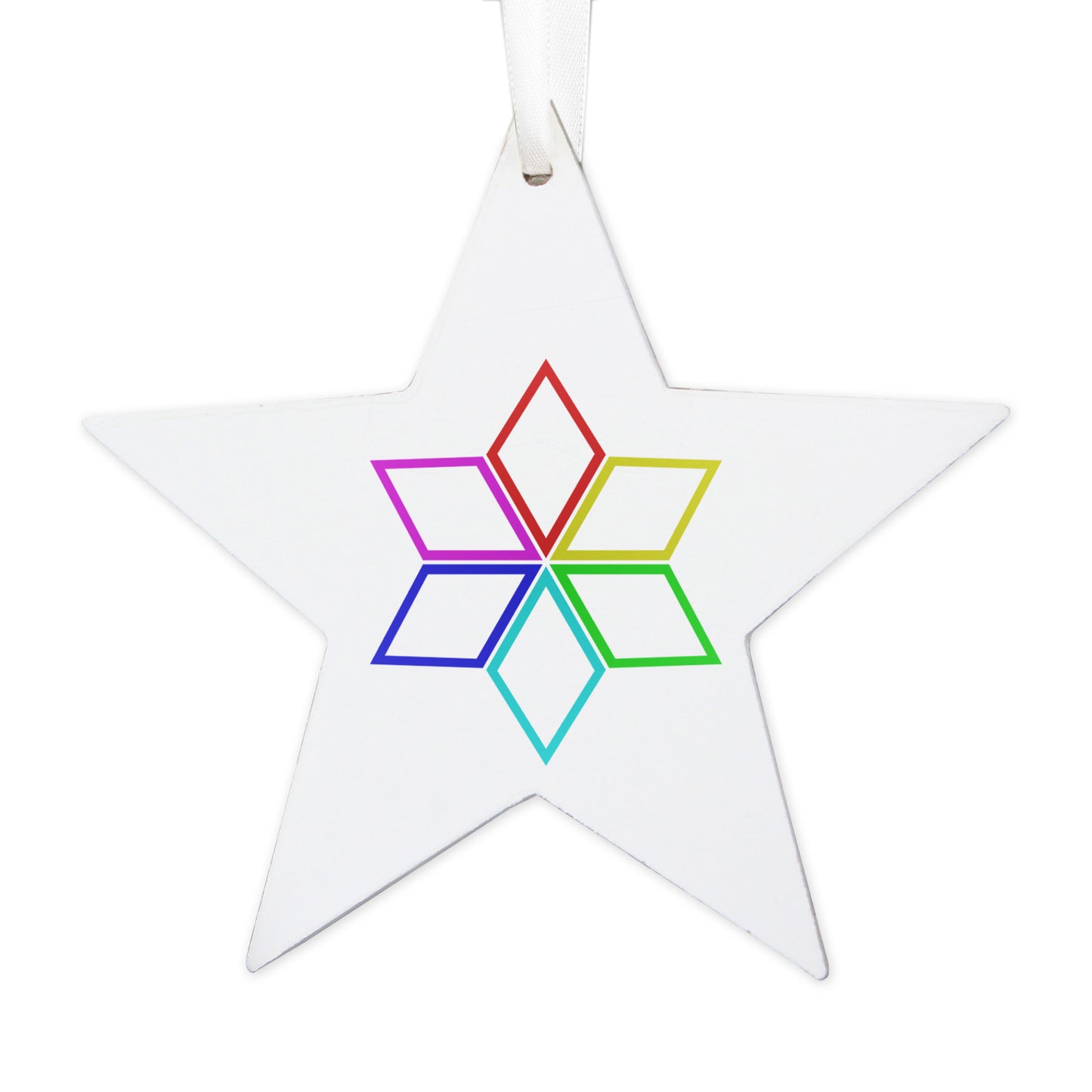 Design Wooden Star Decoration - Bespoke Gifts