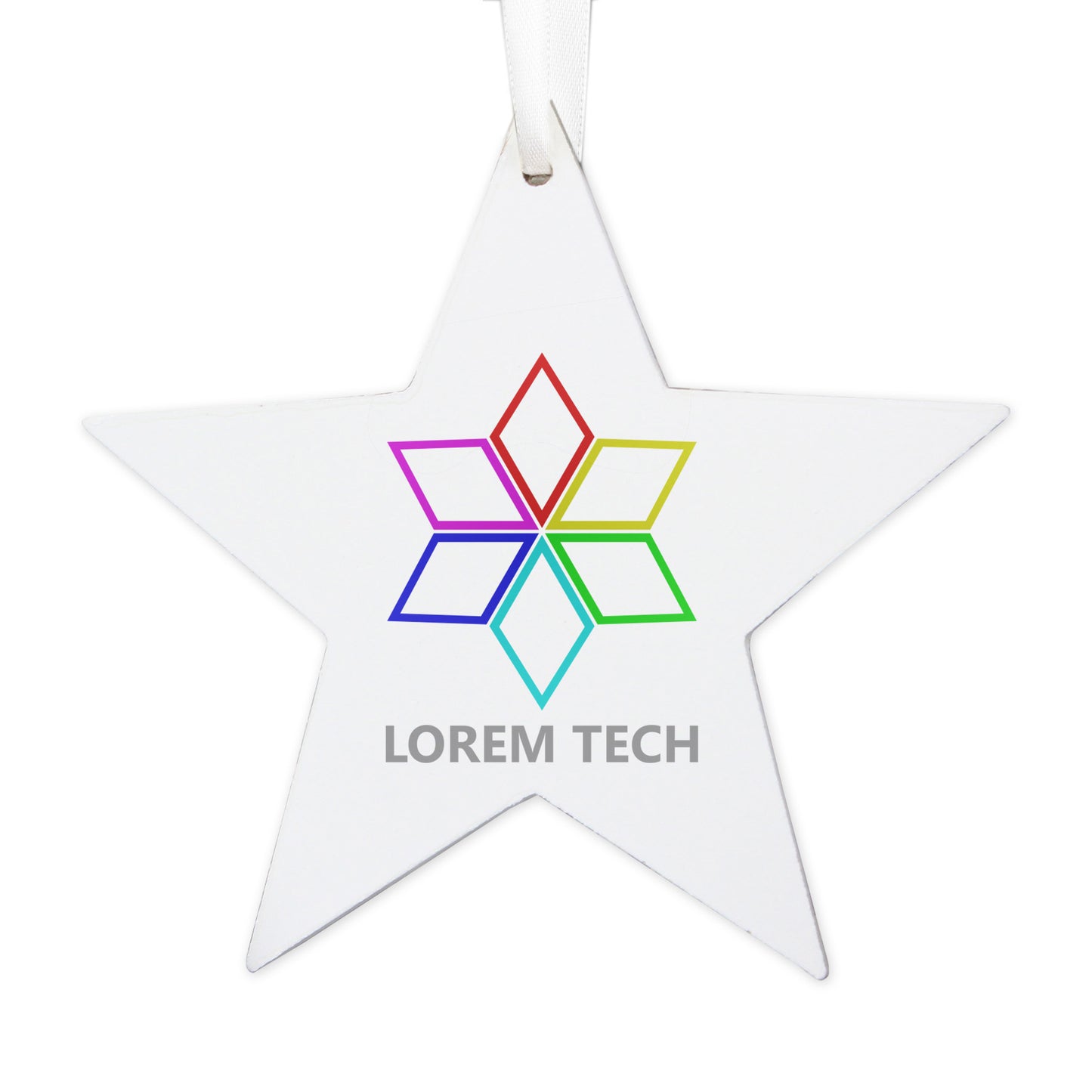 Design Wooden Star Decoration - Bespoke Gifts