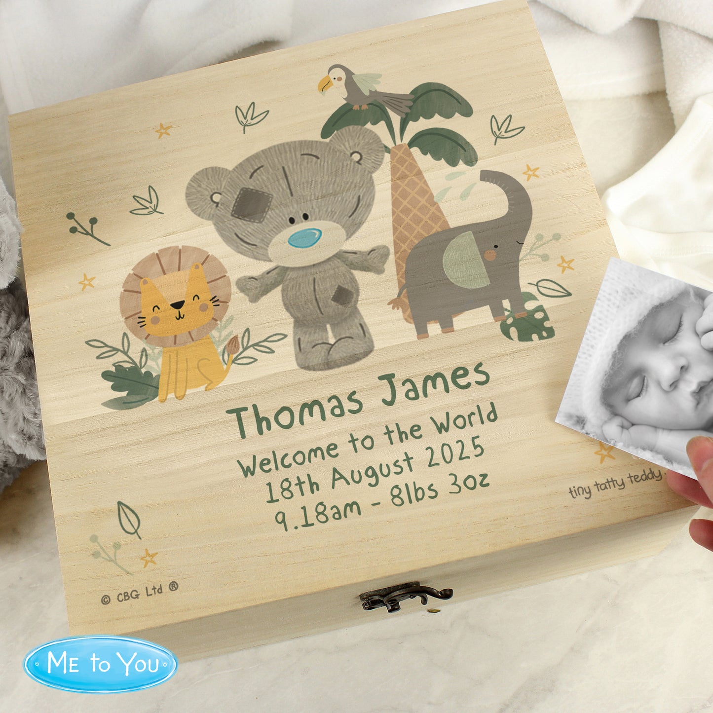 Tiny Tatty Teddy Jungle Animals Keepsake Box