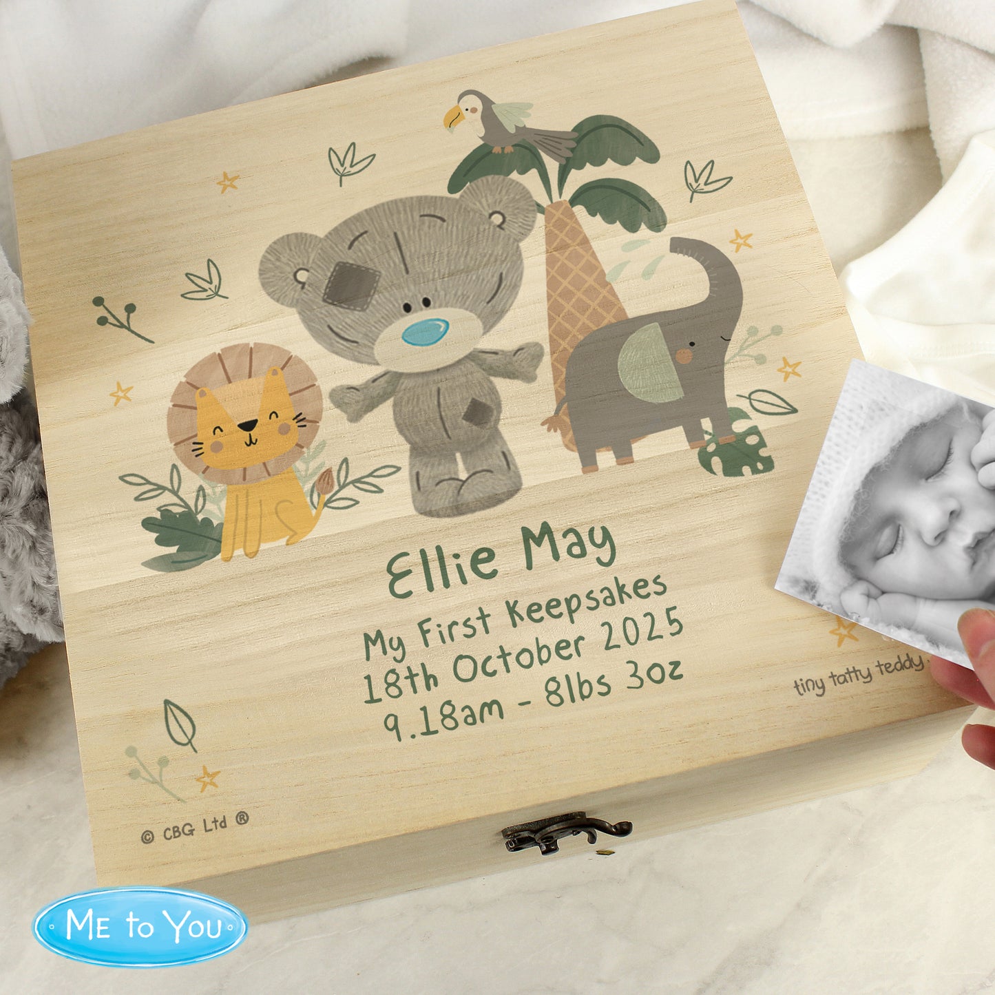 Tiny Tatty Teddy Jungle Animals Keepsake Box
