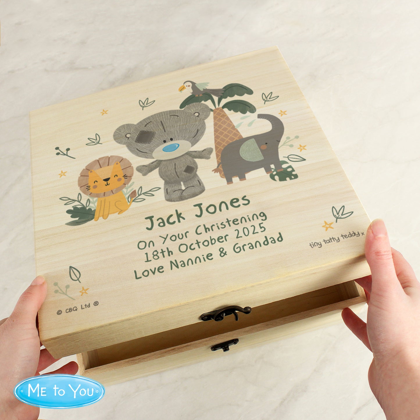 Tiny Tatty Teddy Jungle Animals Keepsake Box