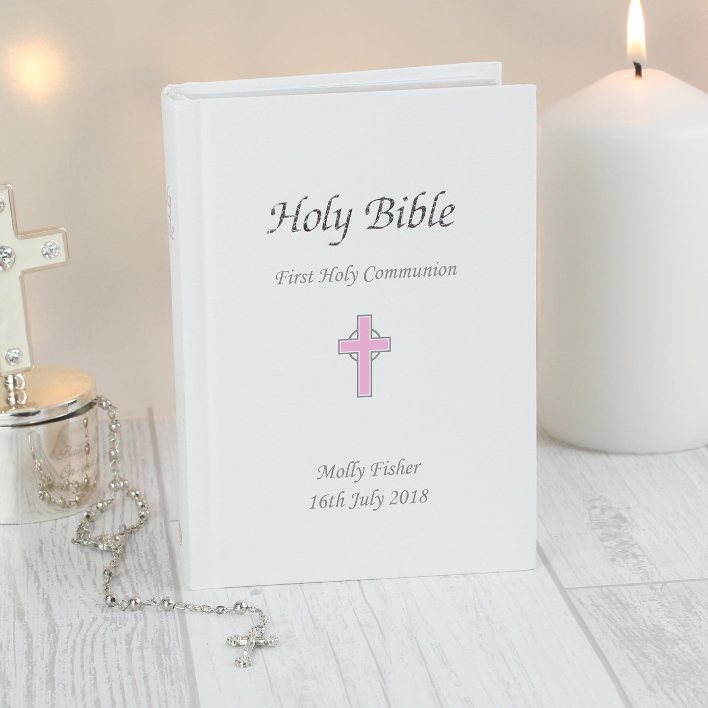 Pink Cross Bible