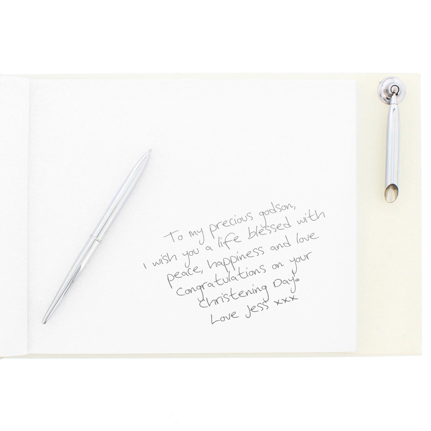 'Truly Blessed' Christening Hardback Guest Book & Pen