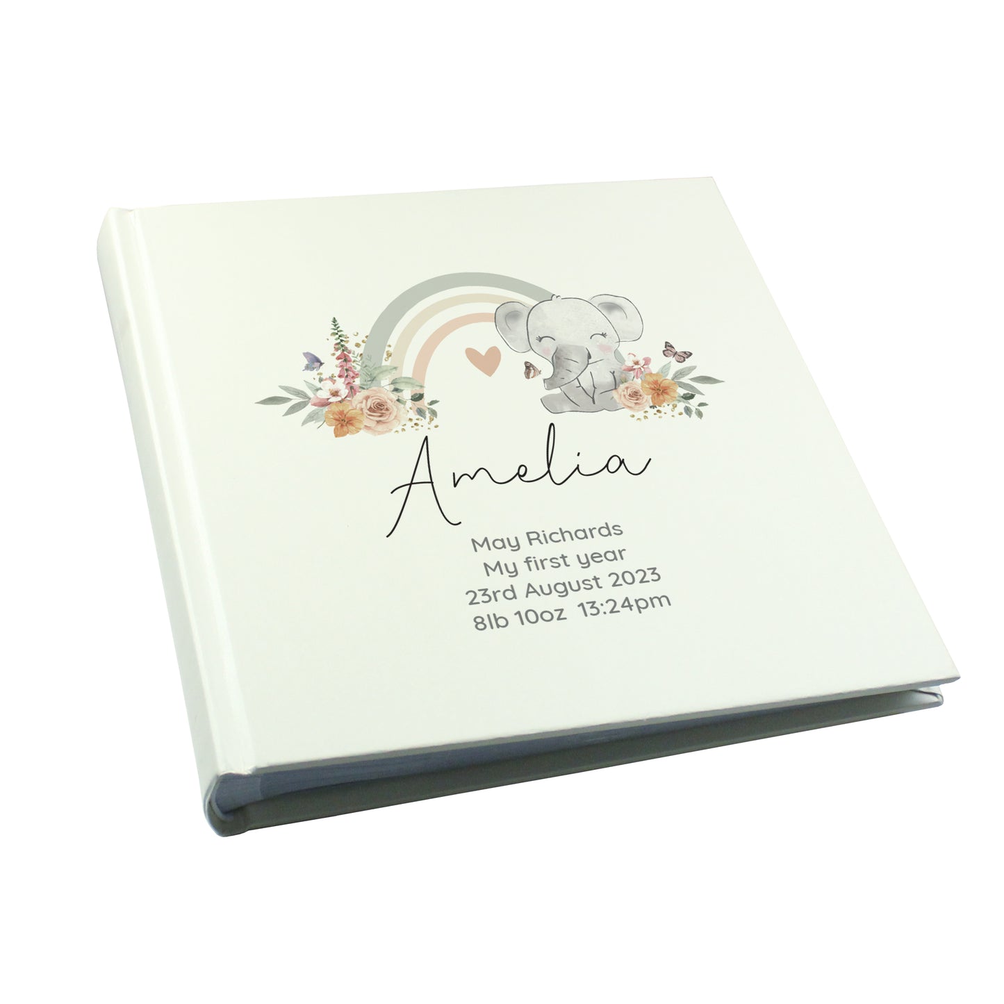 Floral Elephant Square Photo Album