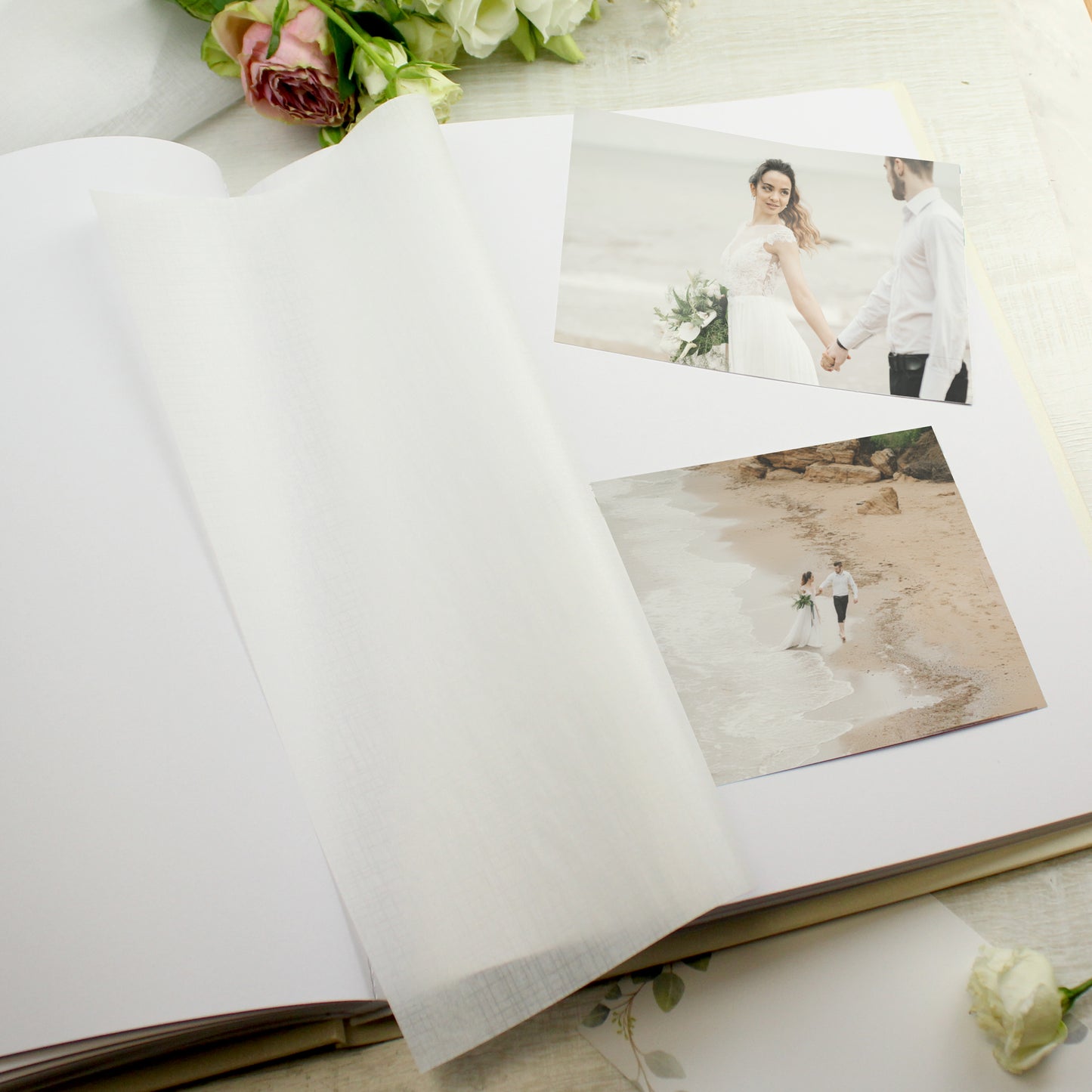 Floral Watercolour Satin Finish Traditional Photo Album