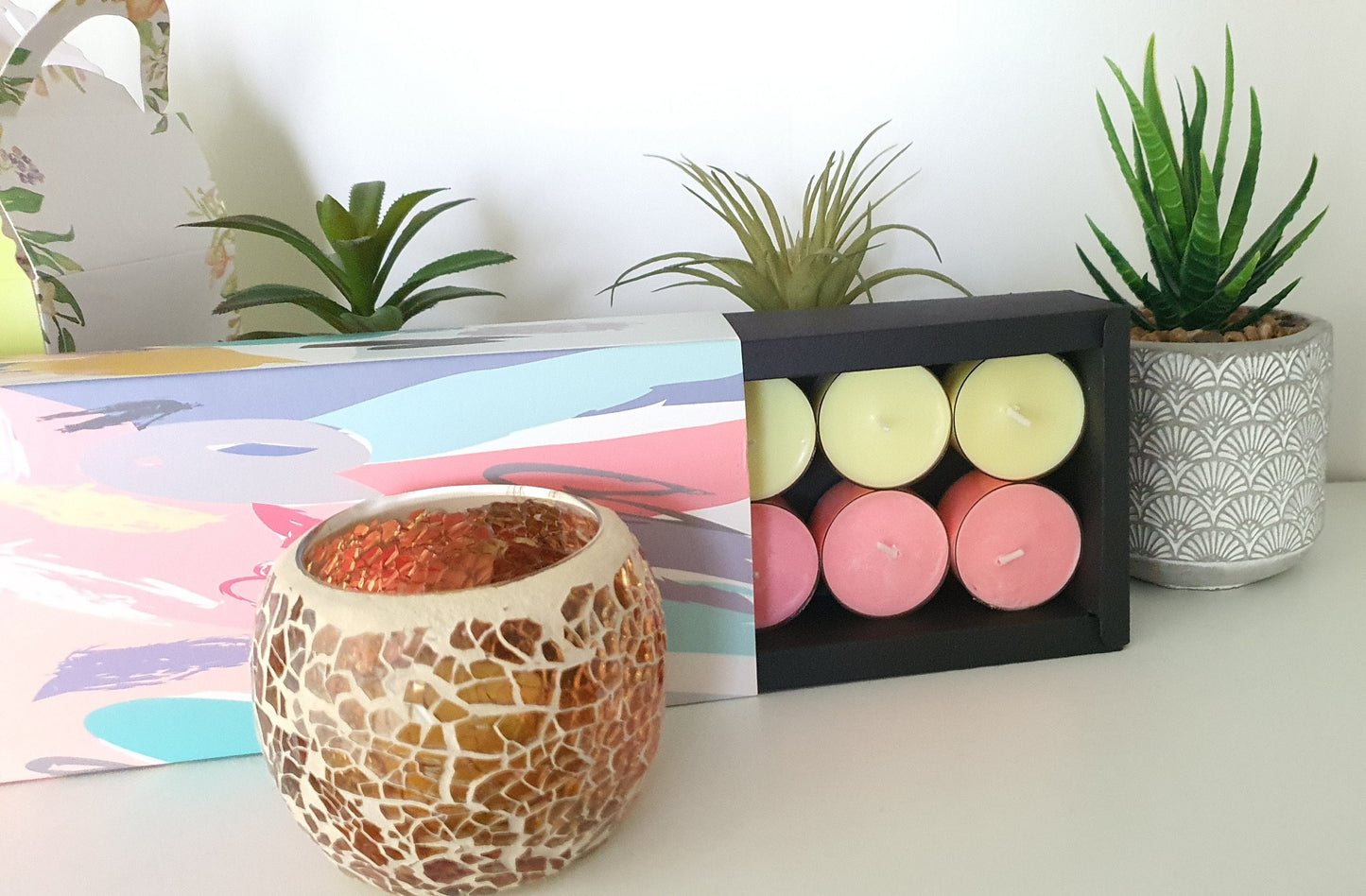 Fresh Tropical Oceans Away Scented Tea Light Candles 6 Hours- 18 Scents, 12, 24 Pack