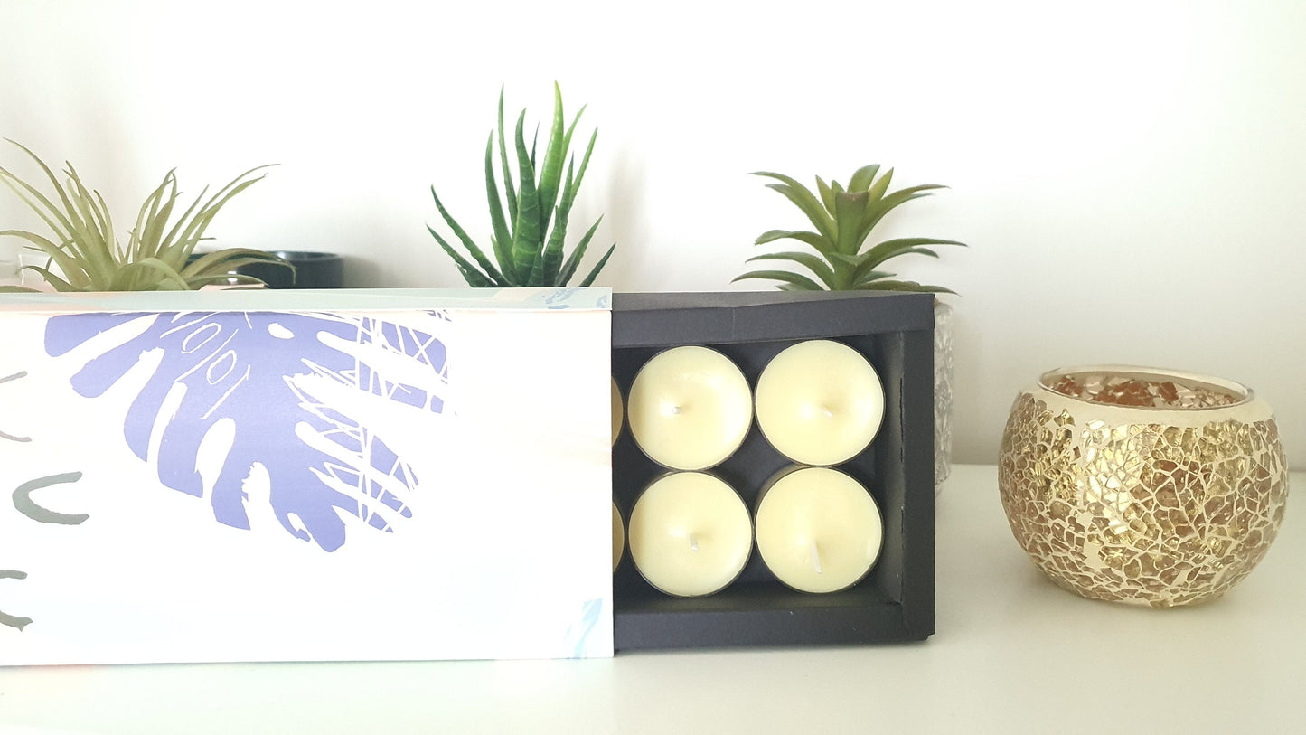 Fresh Tropical Oceans Away Scented Tea Light Candles 6 Hours- 18 Scents, 12, 24 Pack