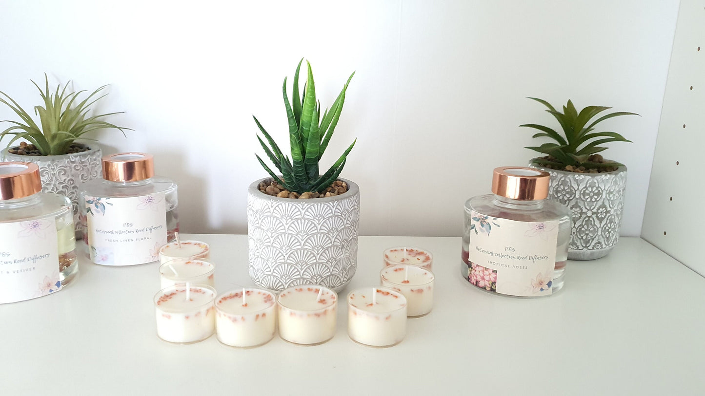 18 Pack Woody Essential Oils Infusion Scented Tea Light Scents