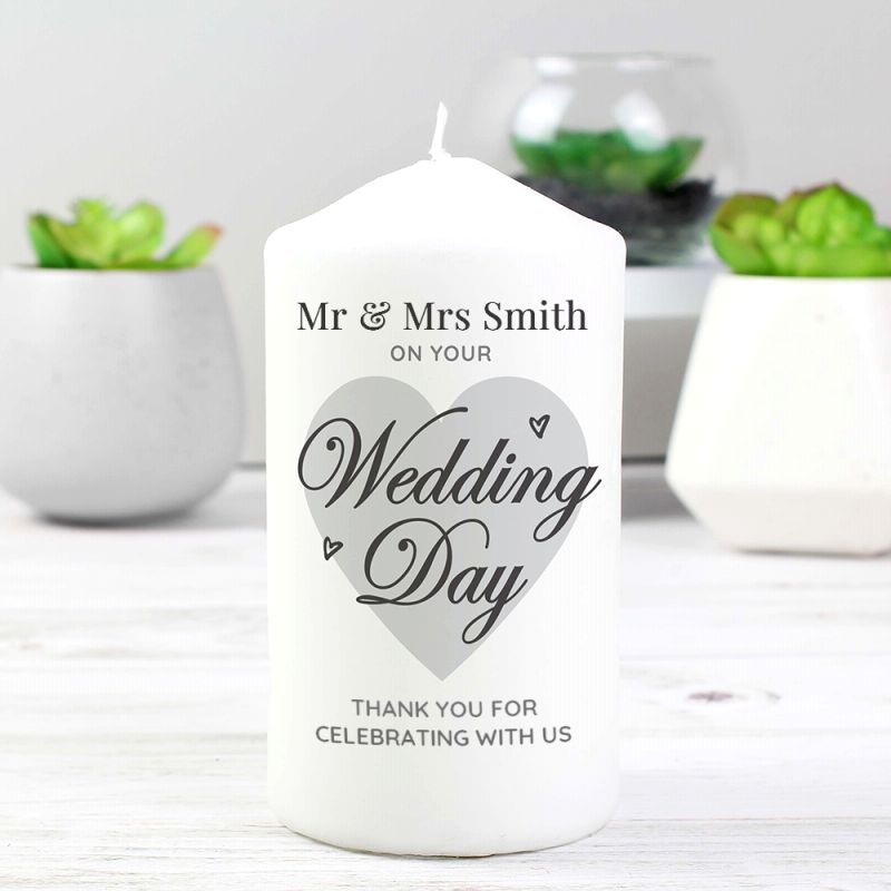 Design Pillar Candle - Bespoke Wedding Gifts
