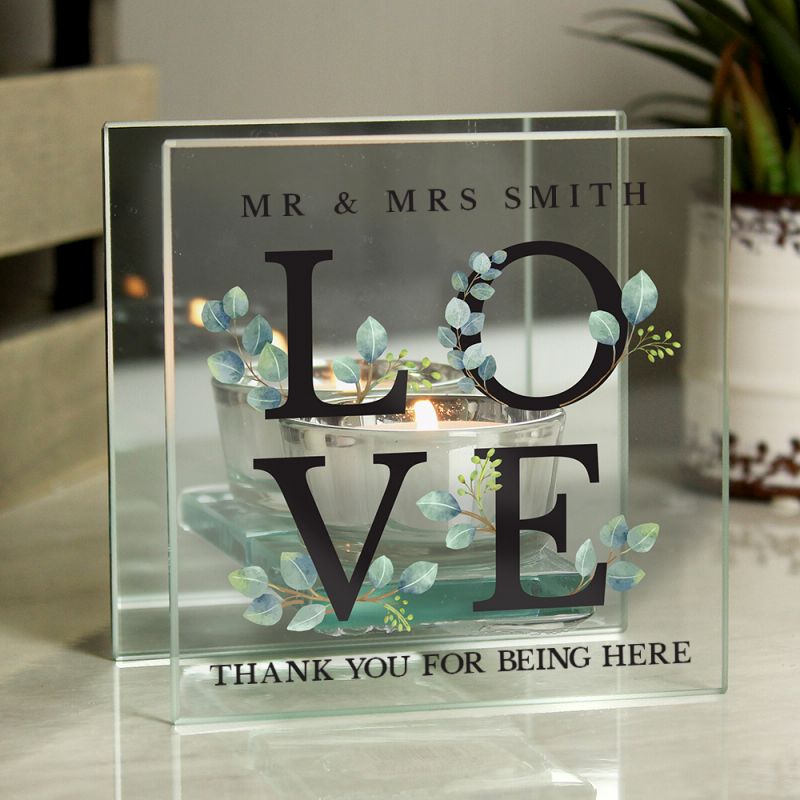 Mirrored Tealight Holder - Bespoke Wedding Gifts