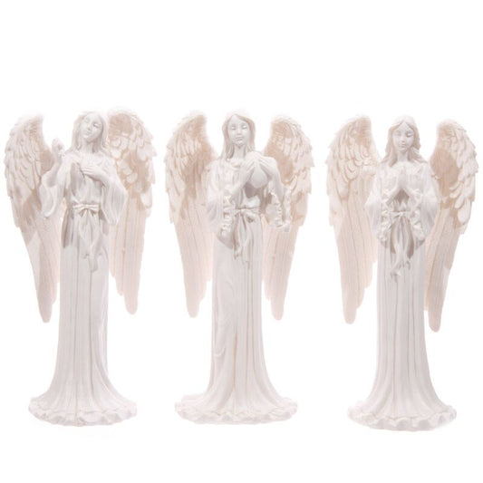 White Standing Angel Figurine - 20cm