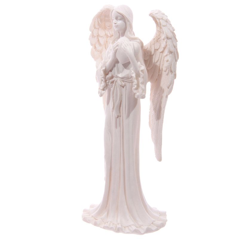 Elegant White Standing Angel Ornament