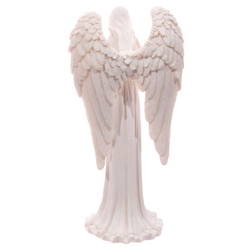 Elegant White Standing Angel Ornament