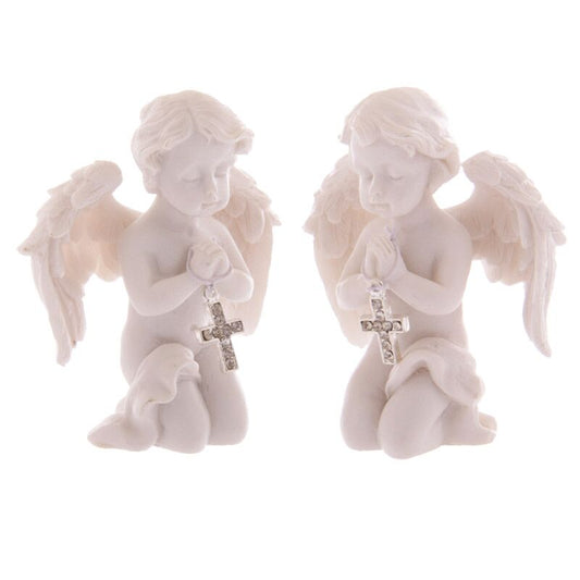 Praying Cherub with Jewelled Cross