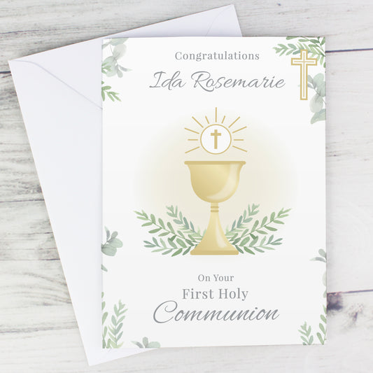 First Holy Communion Greeting Card