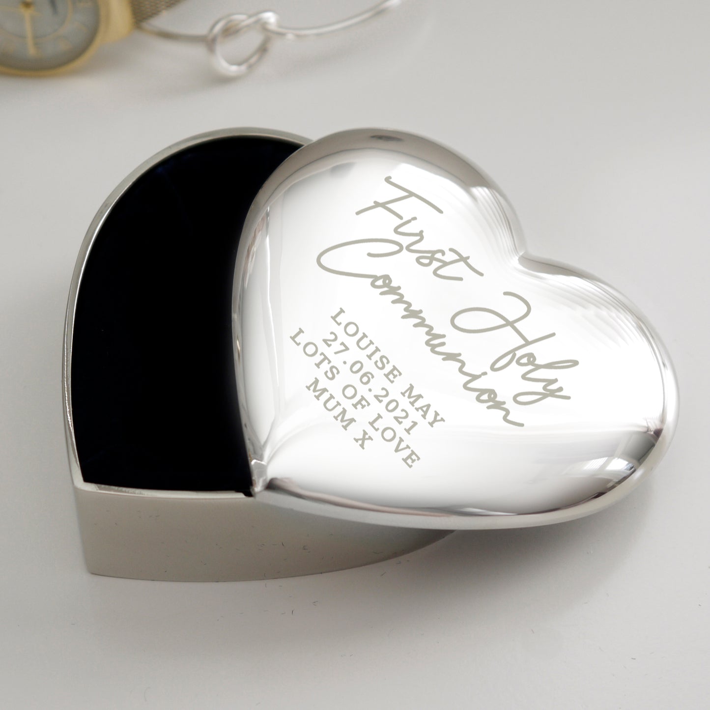 First Holy Communion Heart Trinket Box