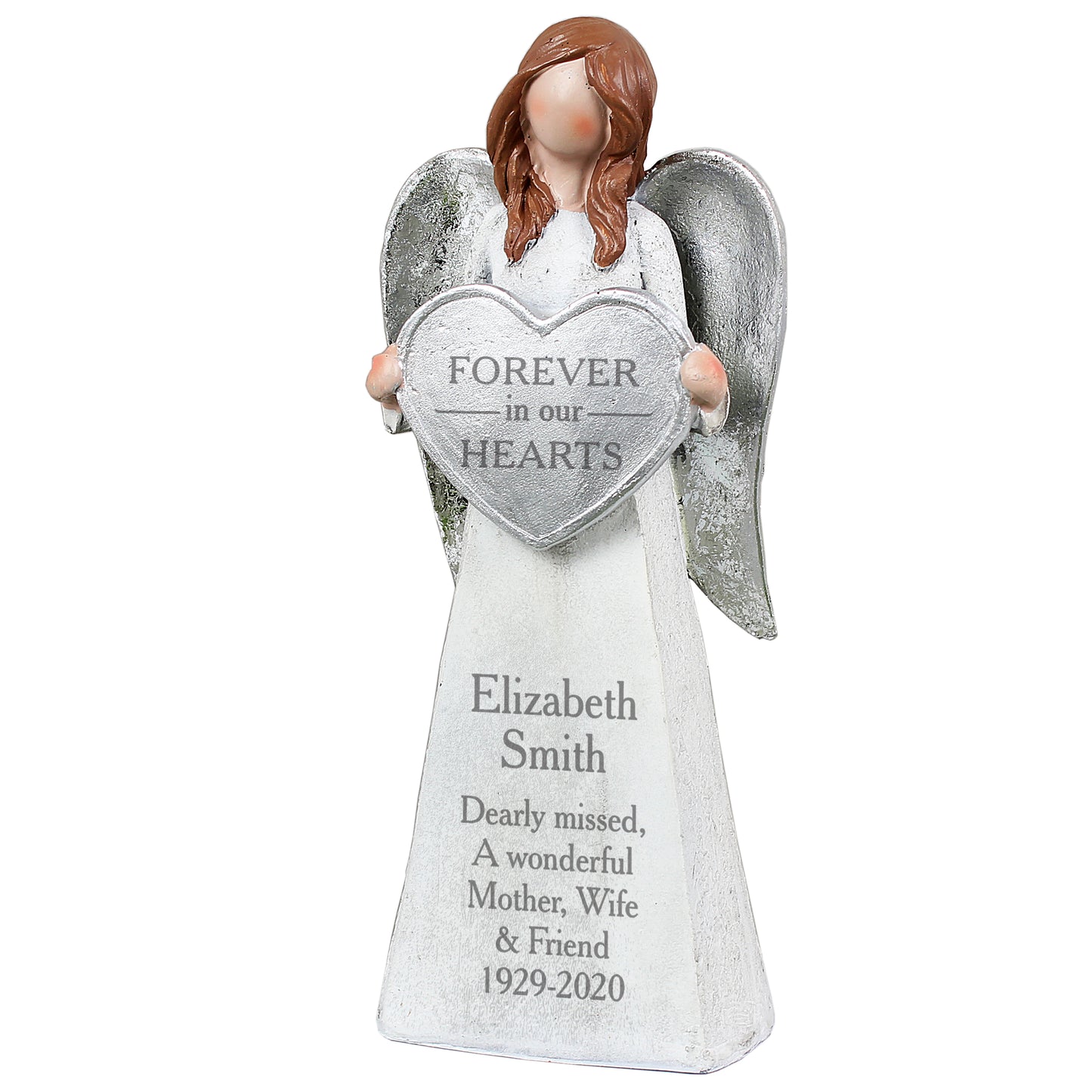 Forever In Our Hearts Memorial Angel Ornament