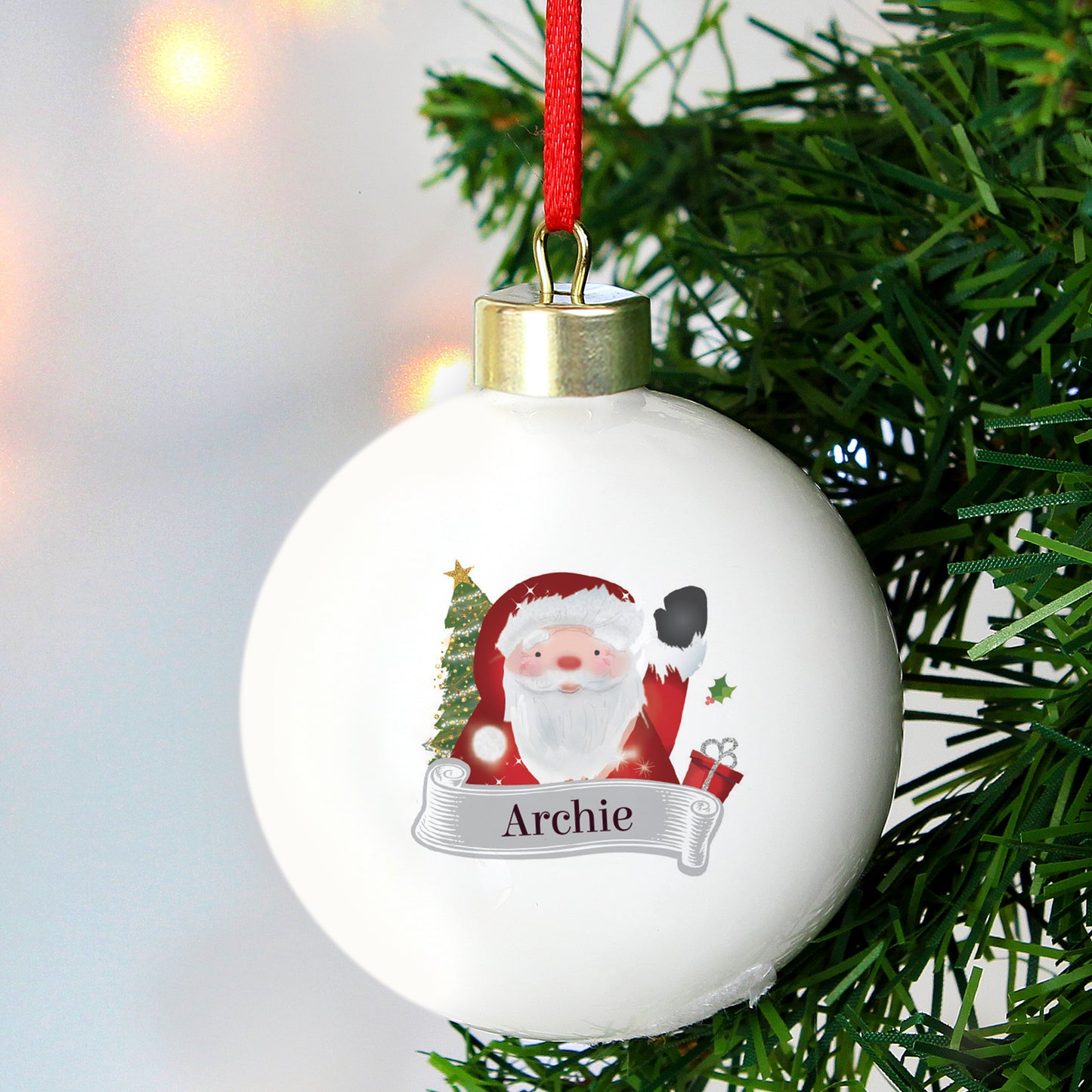 Personalised Santa Bauble