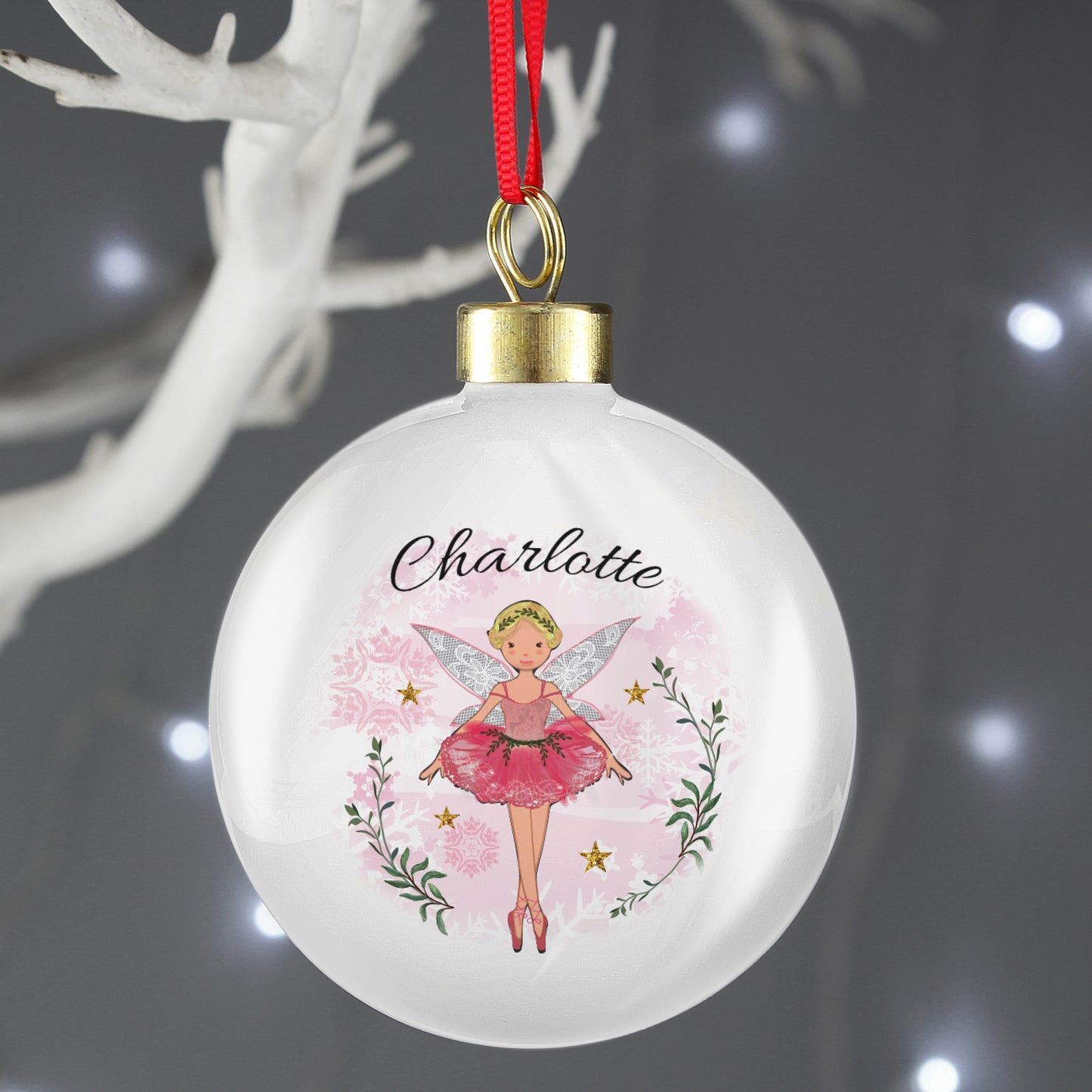 Cute sugar plum fairy bauble