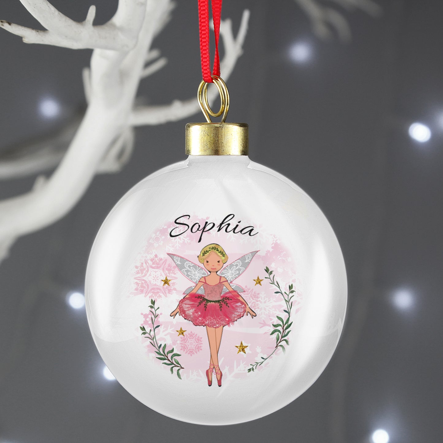 Cute sugar plum fairy bauble