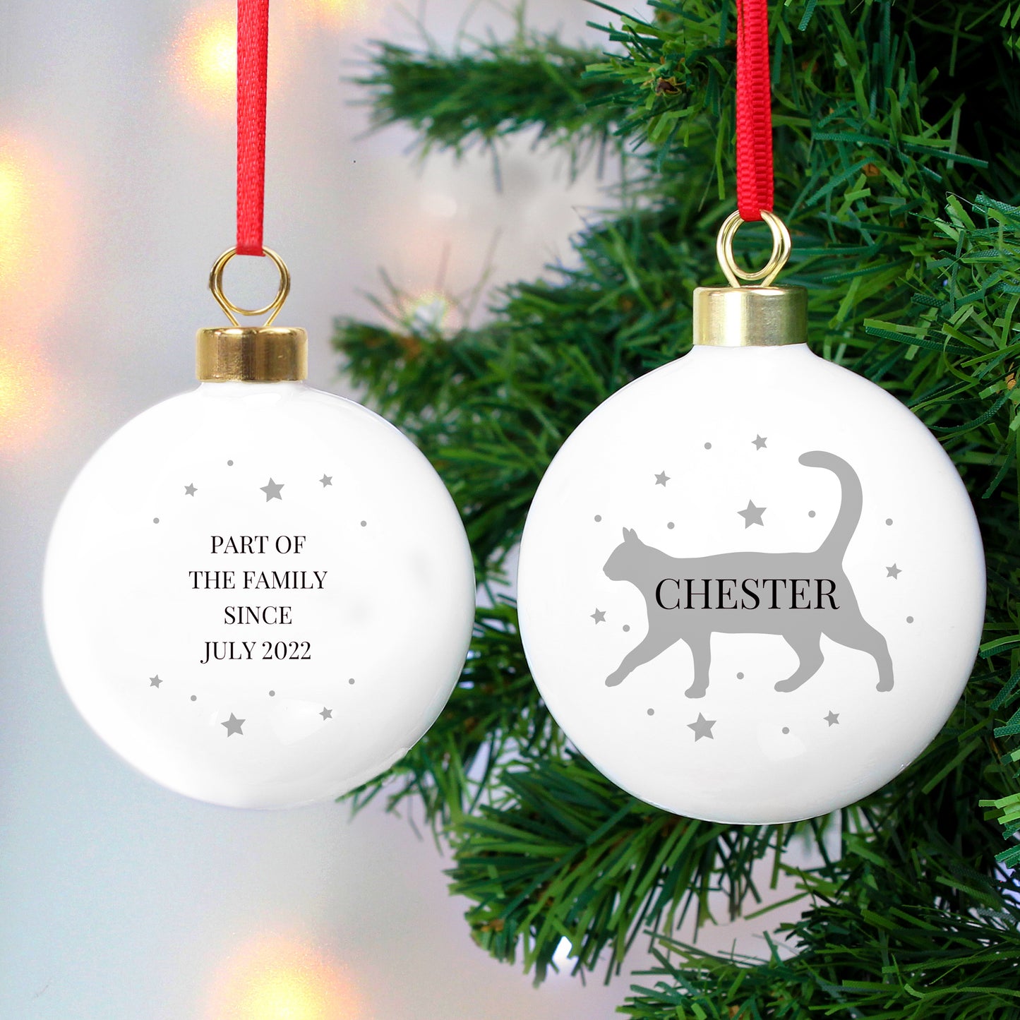 Personalised Cat Bauble