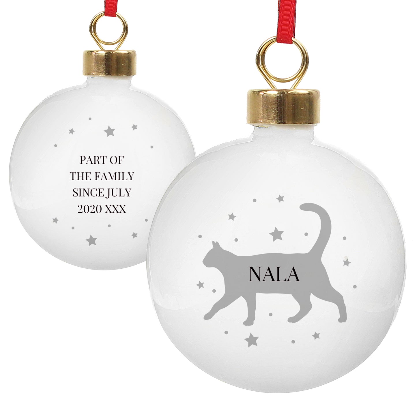 Personalised Cat Bauble