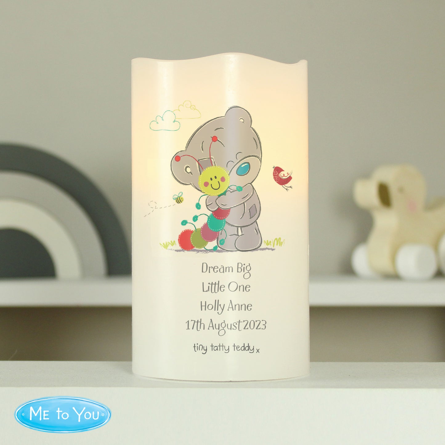 Tiny Tatty Teddy Cuddle Bug Nightlight LED Candle