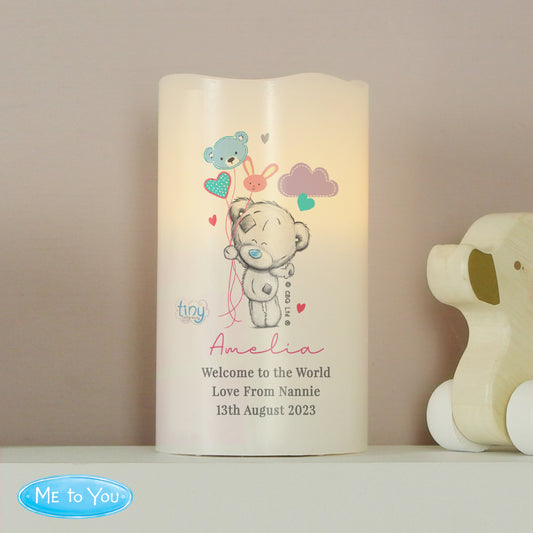 Tiny Tatty Teddy Dream Big Pink Nightlight LED Candle