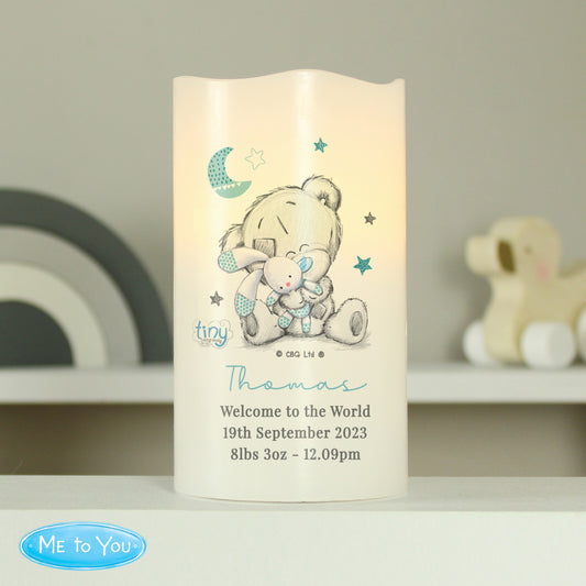 Tiny Tatty Teddy Blue Nightlight LED Candle