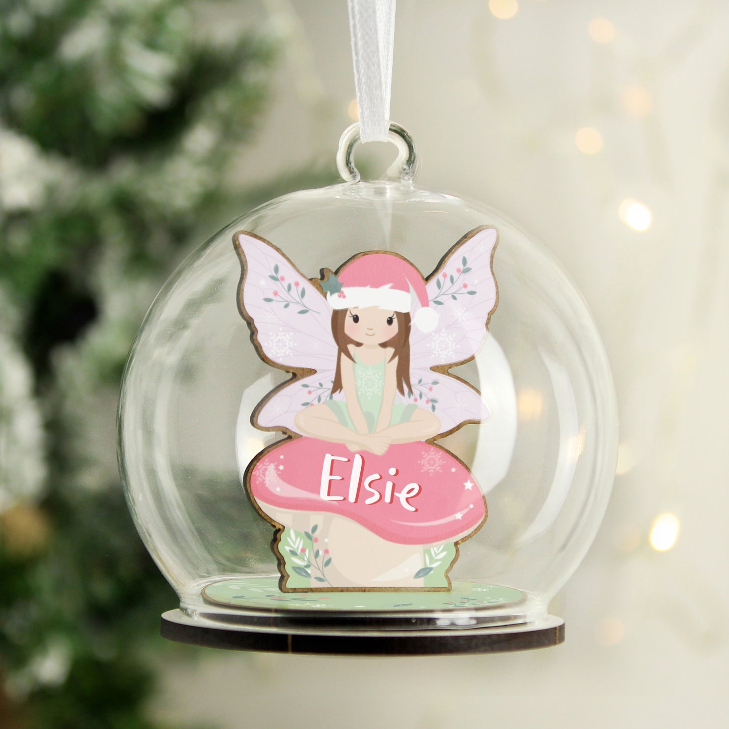 This Personalised Fairy Glass Bauble